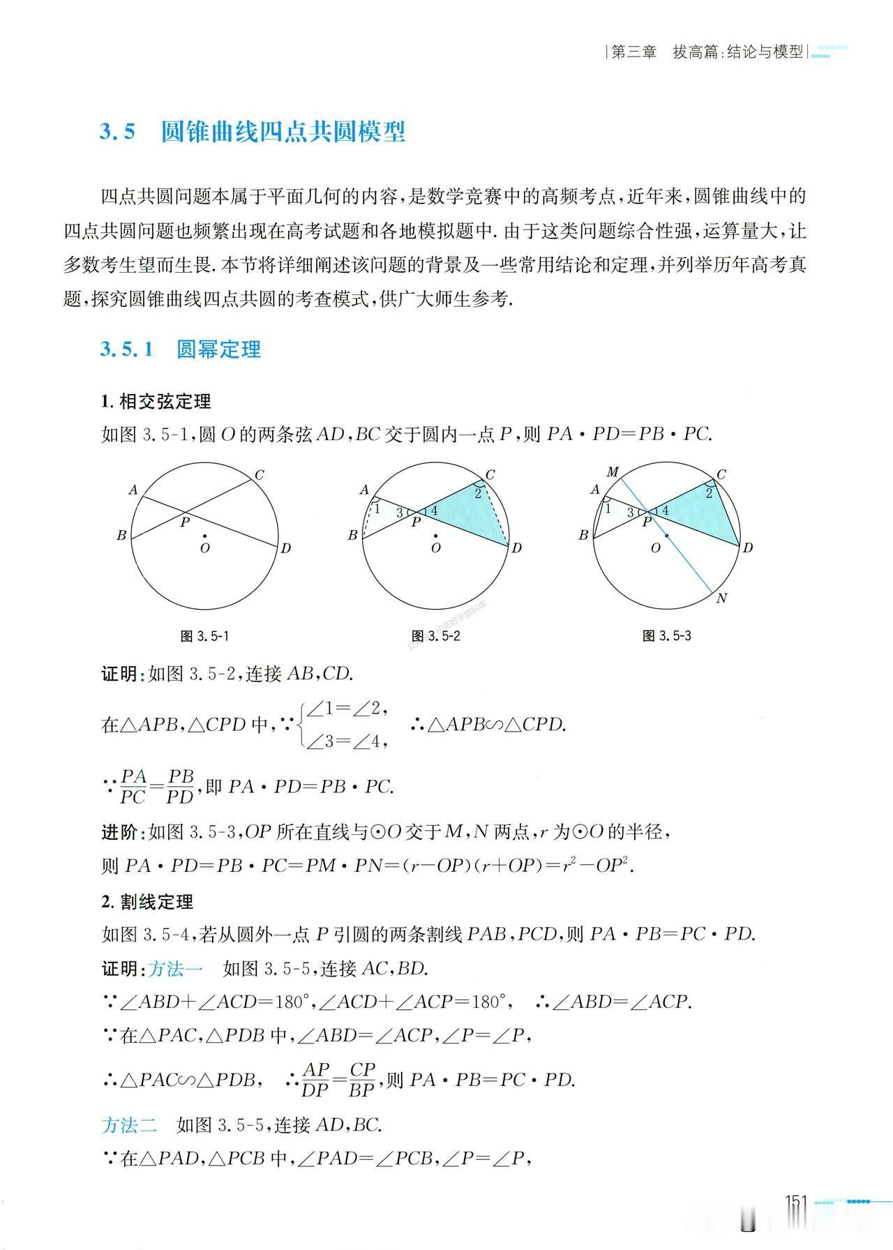 高中数学培优——圆锥曲线中四点共圆模型总结