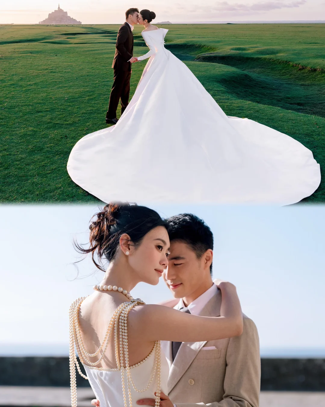 奚梦瑶、何猷君婚礼新图！超模品味真好啊！