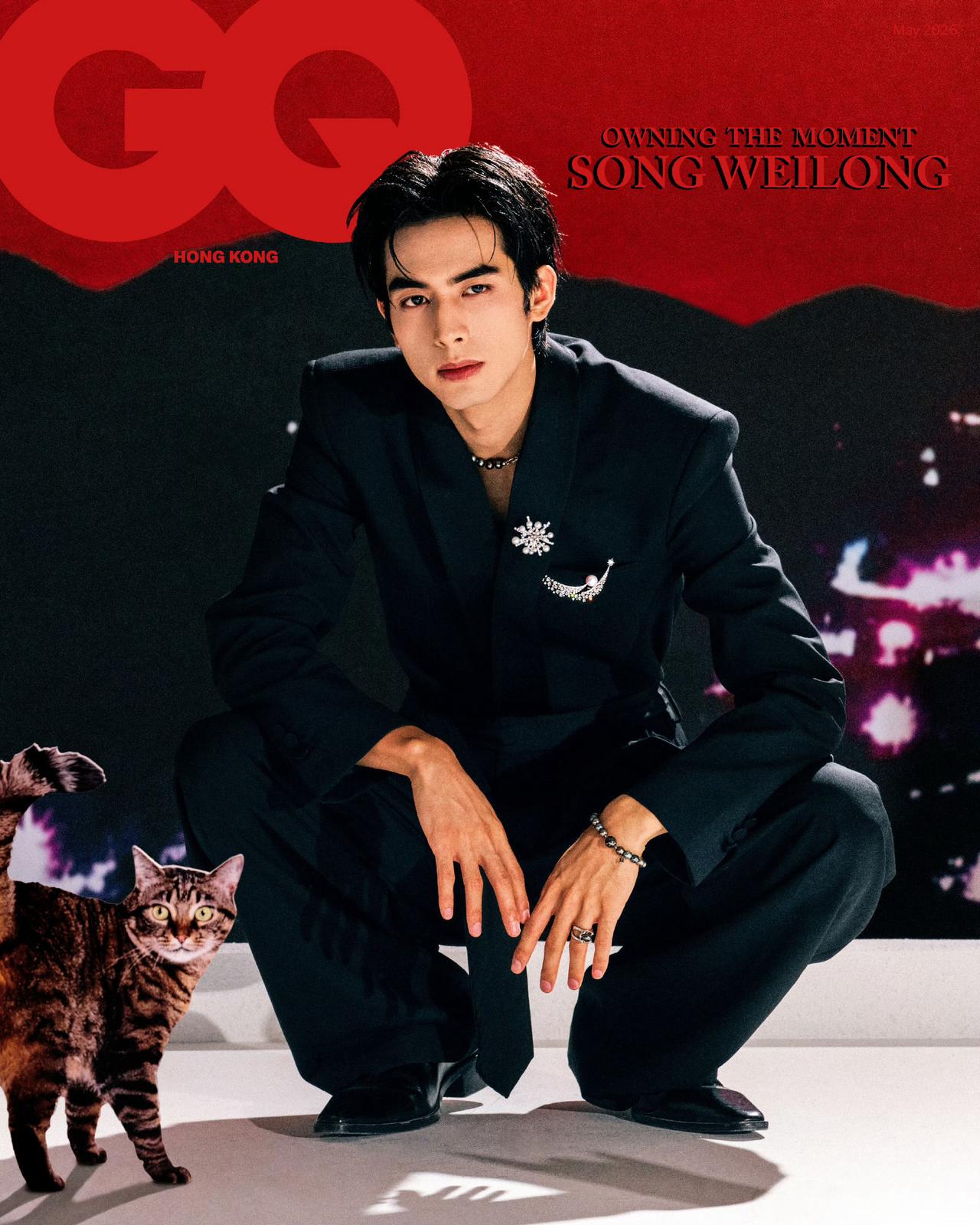 宋威龙 中国香港版GQ 五月刊封面人物，惊喜解锁新刊，全球代言人佩戴MIKIMO