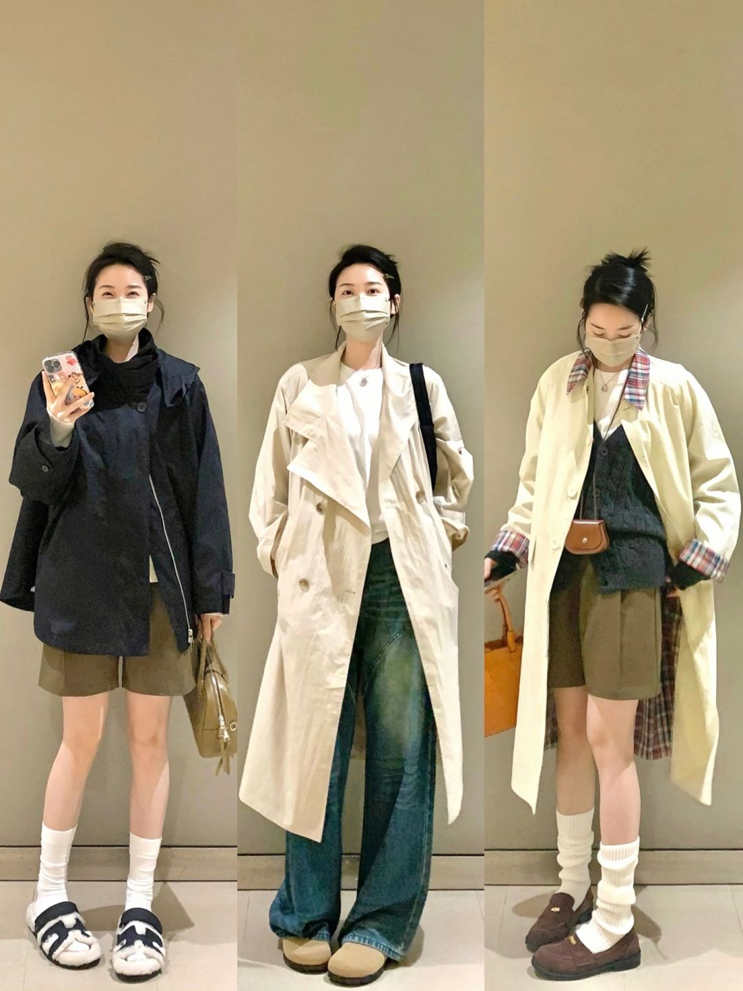三件不同感觉的风衣你pick谁！！！