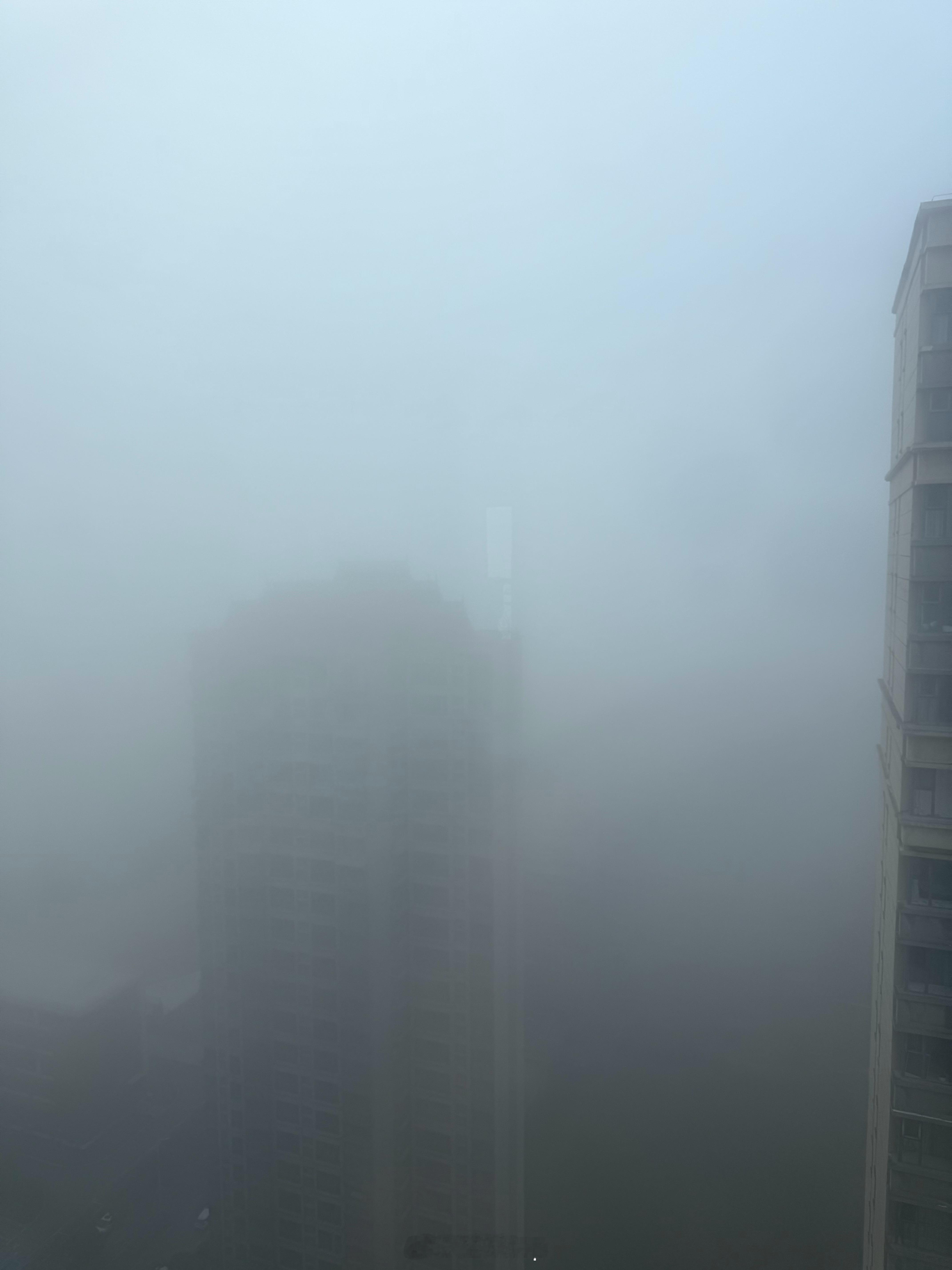 长春连续两天大雾，我还以为我住在云端呢！[doge][doge] ​​​