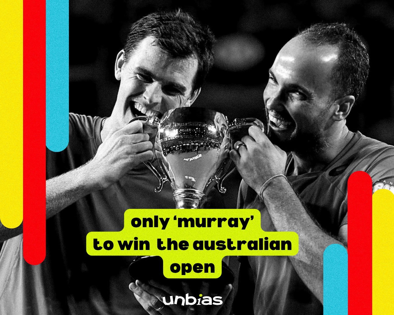 唯一赢得澳网冠军的穆雷此穆雷不是安迪，而是他哥哥杰米，不过赢的不是男单，而是男双