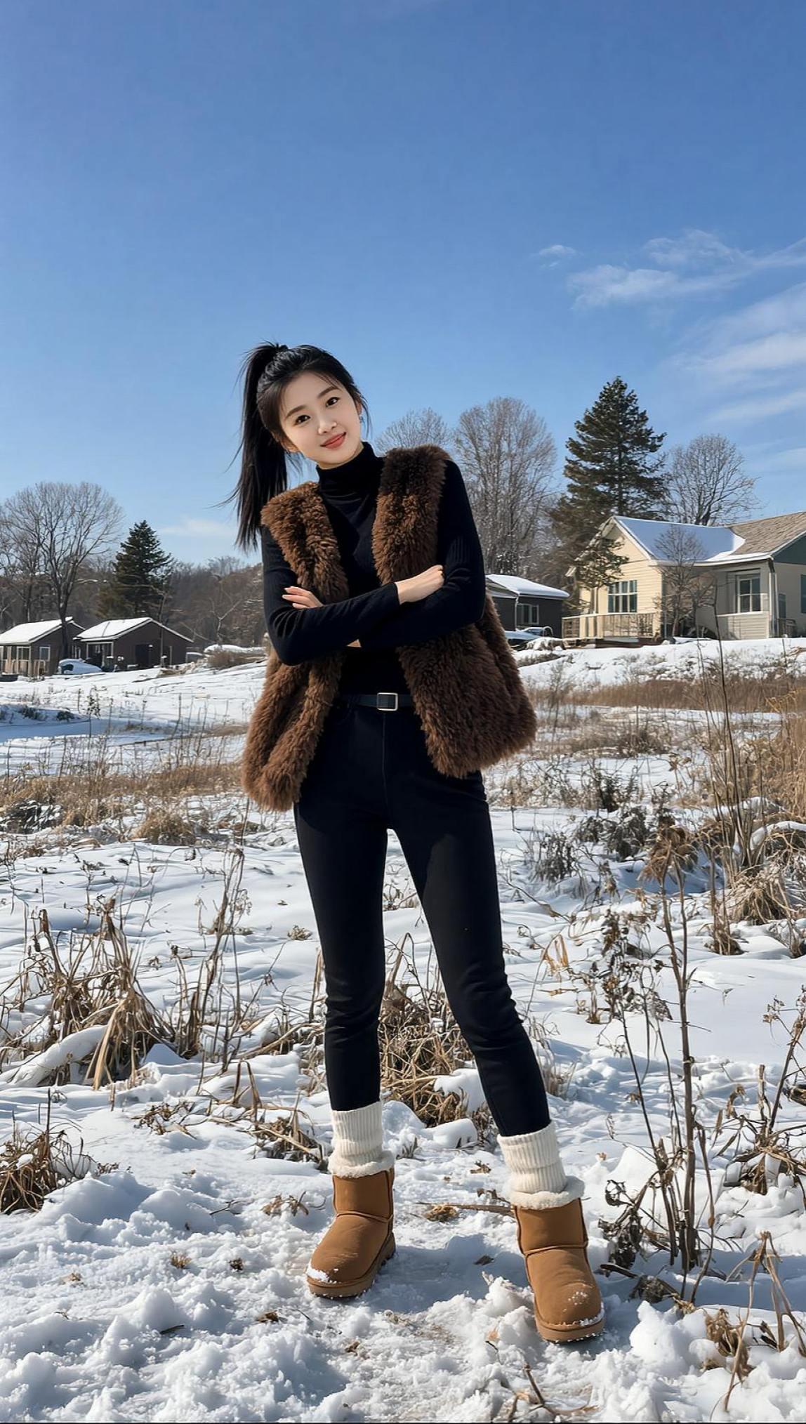 AI冬日随拍 抖音ai创作