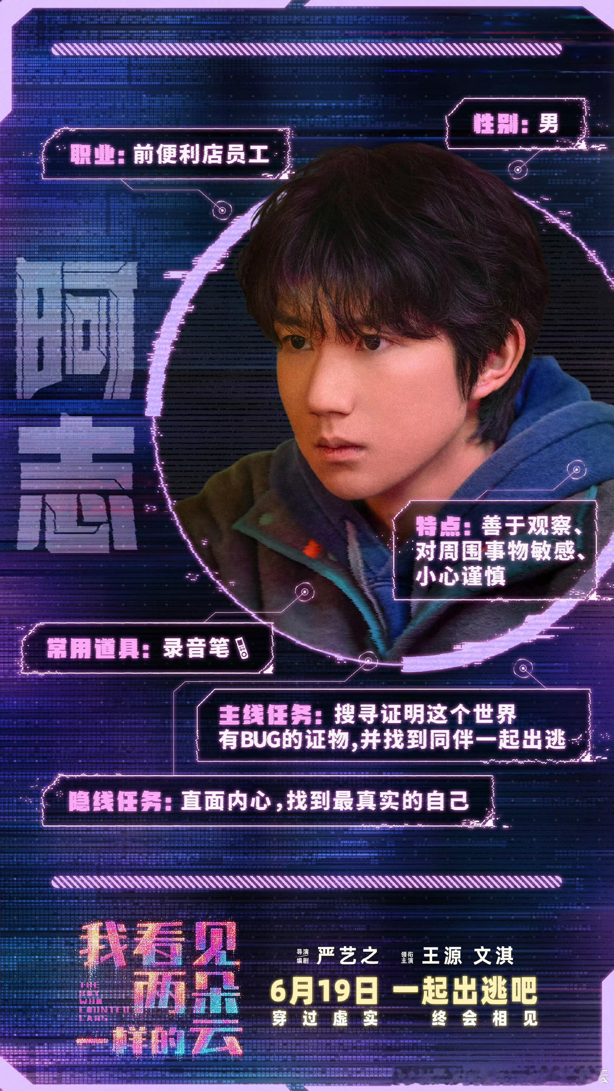 我看见两朵一样的云预售破100万 恭喜王源电影《我看见两朵一样的云》预售总票房半