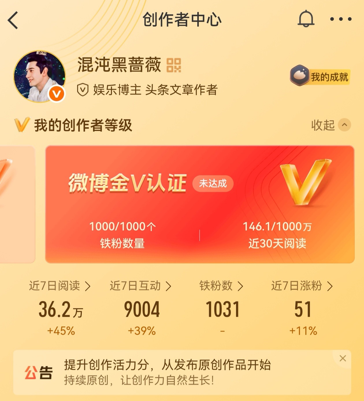 阅读量与铁粉数的极致反差