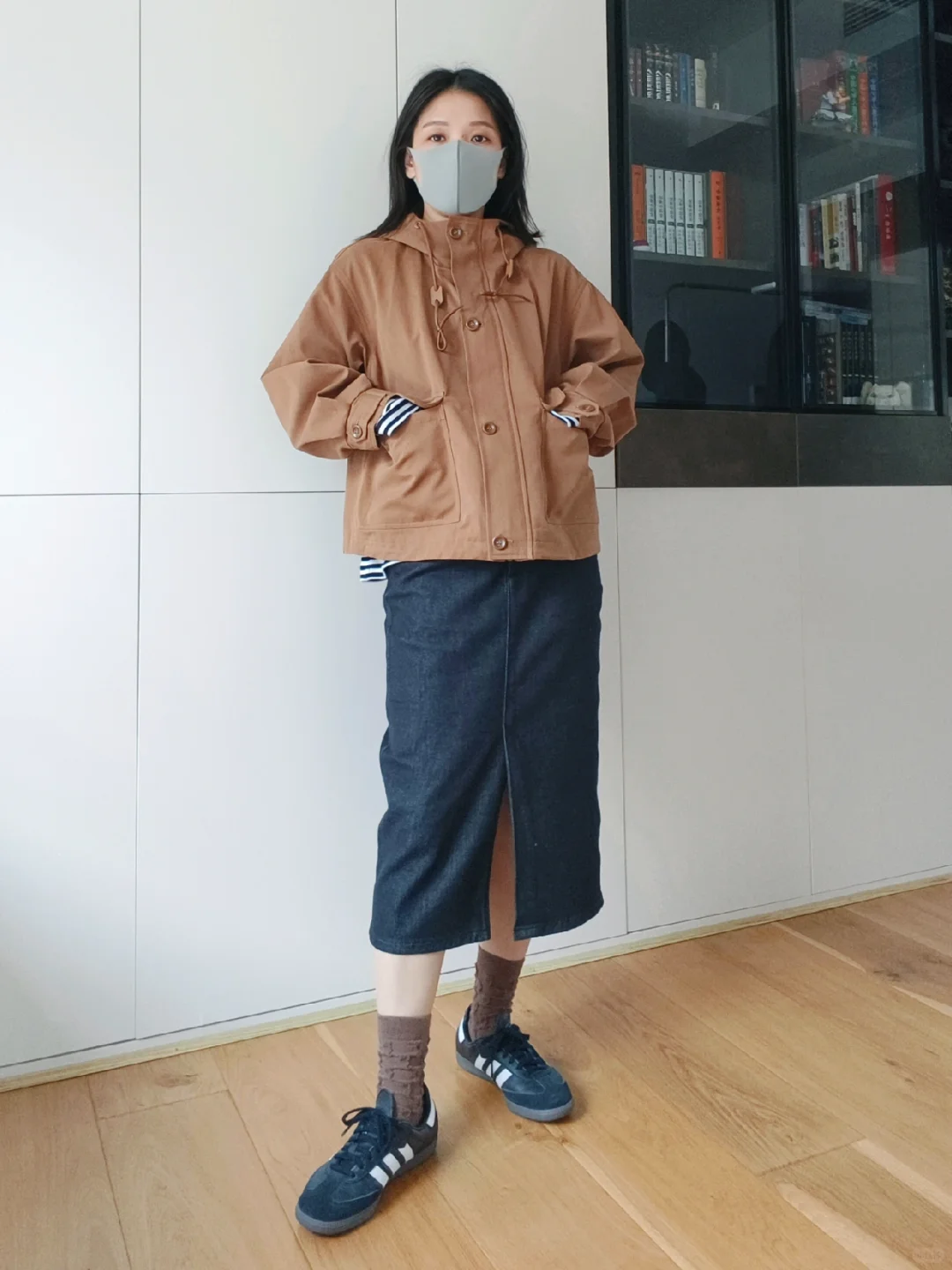 今天是工装外套➕小裙纸