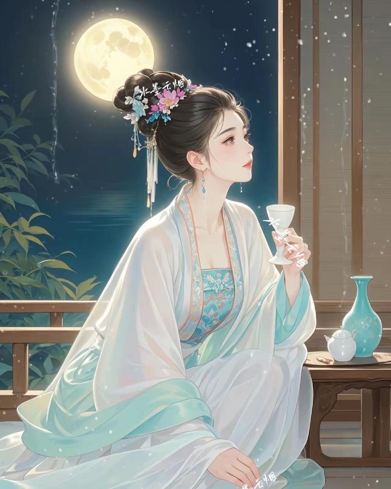 花前饮酒杯杯醉，
女友陪餐顿顿香。
横批：《饮酒与陪餐》