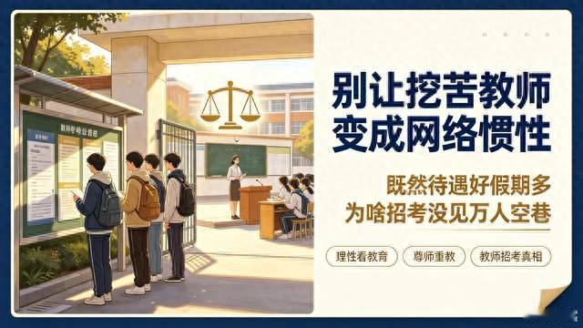 既然老师福利待遇好假期又多，为啥现在的招考现场却没见万人空巷
