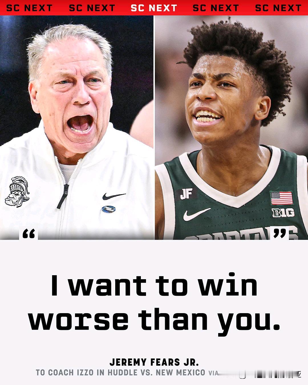 Jeremy Fears Jr单场13次助攻，密歇根州立队史常规赛对阵美联社TO