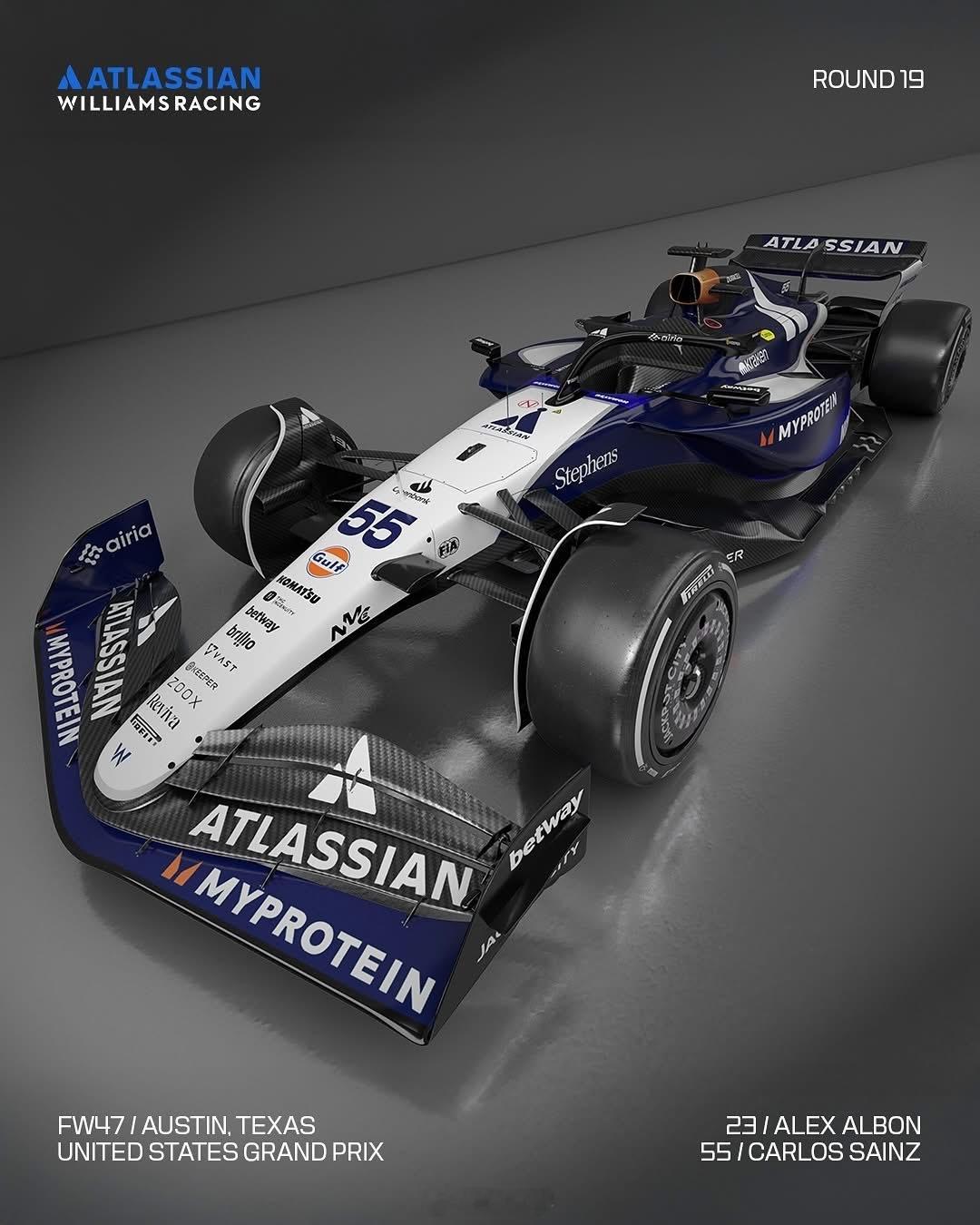 威廉姆斯车队 美国奥斯丁站特涂[色][舔屏]F1[超话]2025F1美国大奖赛 