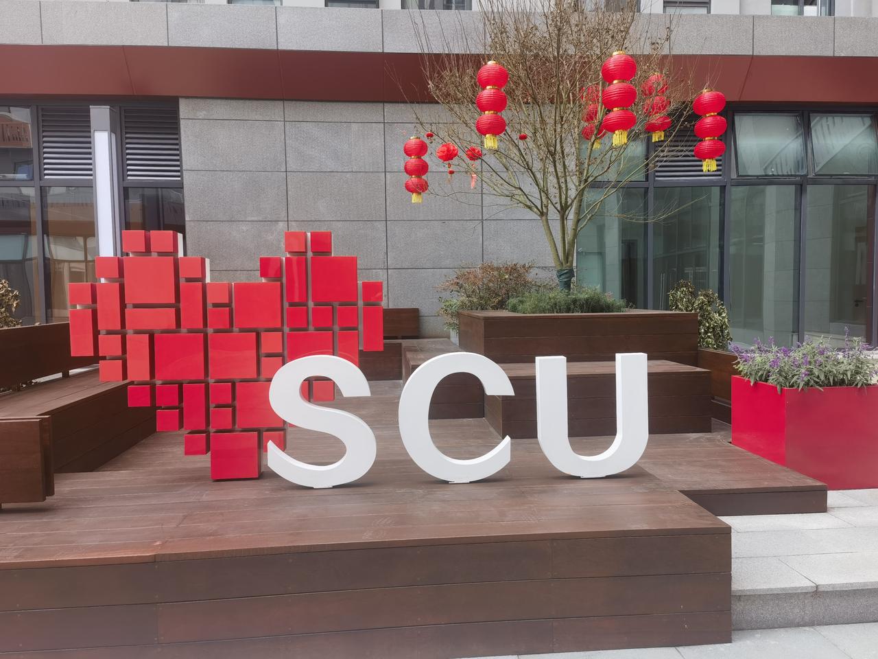 收到母校四川大学的春节祝福短信，今天特地回去逛了逛川大校园，还到以前的宿舍楼看了