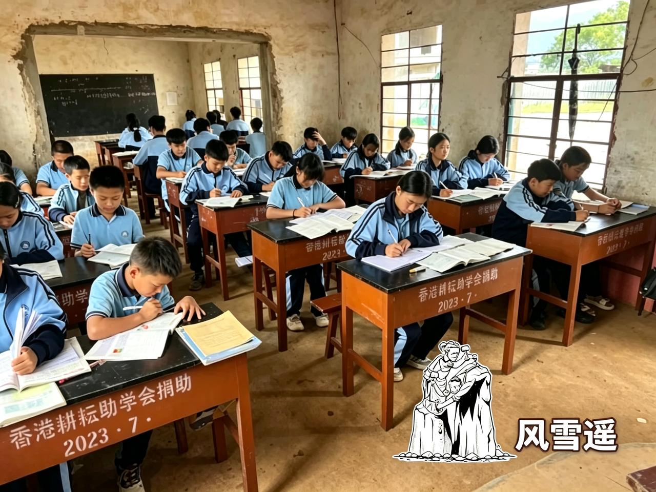 10月4日果敢特区境外委培师范生和境外自费高中生得到香港耕耘助学会负责人叶胜杰先