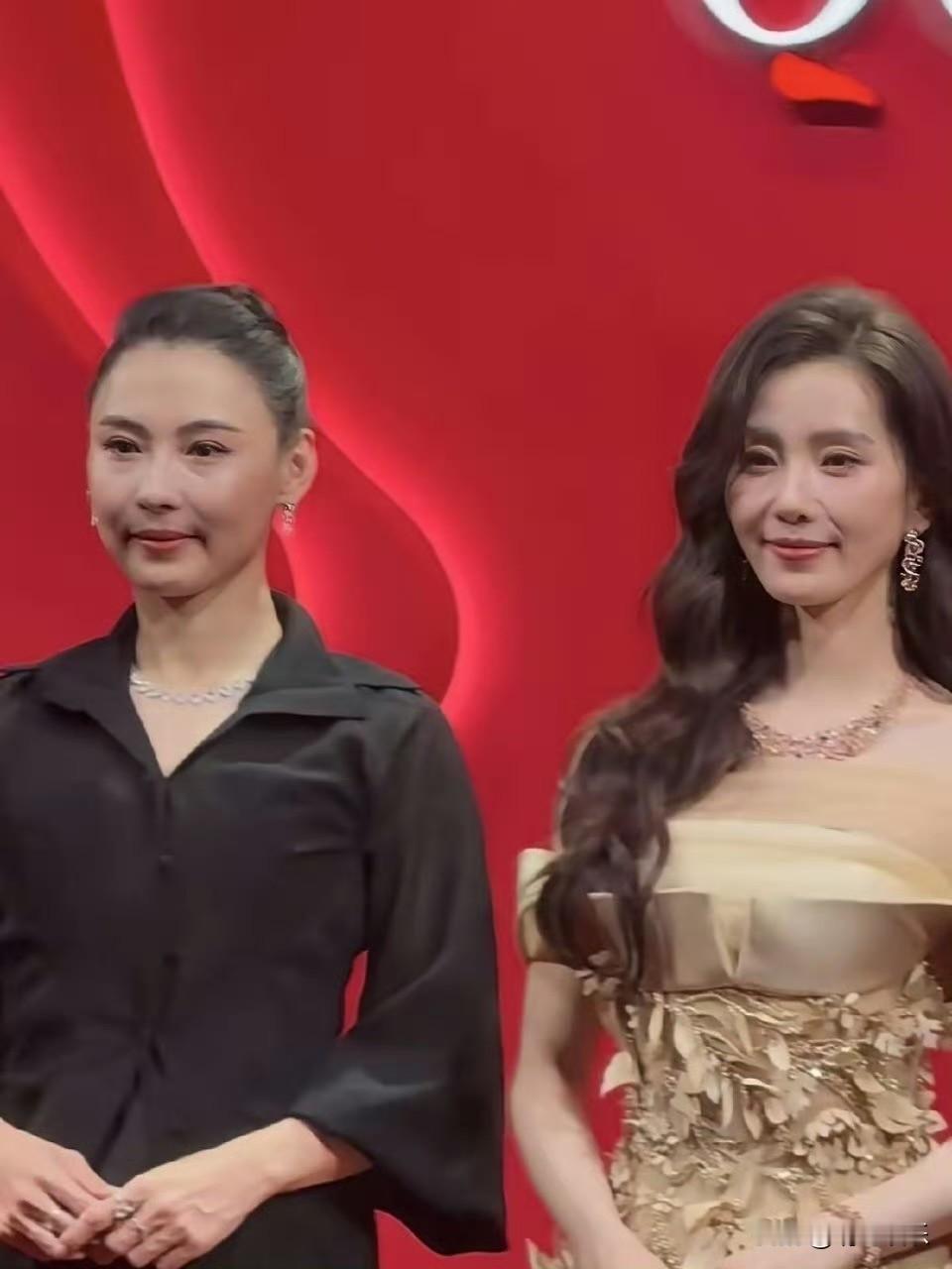 张柏芝和刘诗诗同框出席活动，两位老资历大花谁赢了？