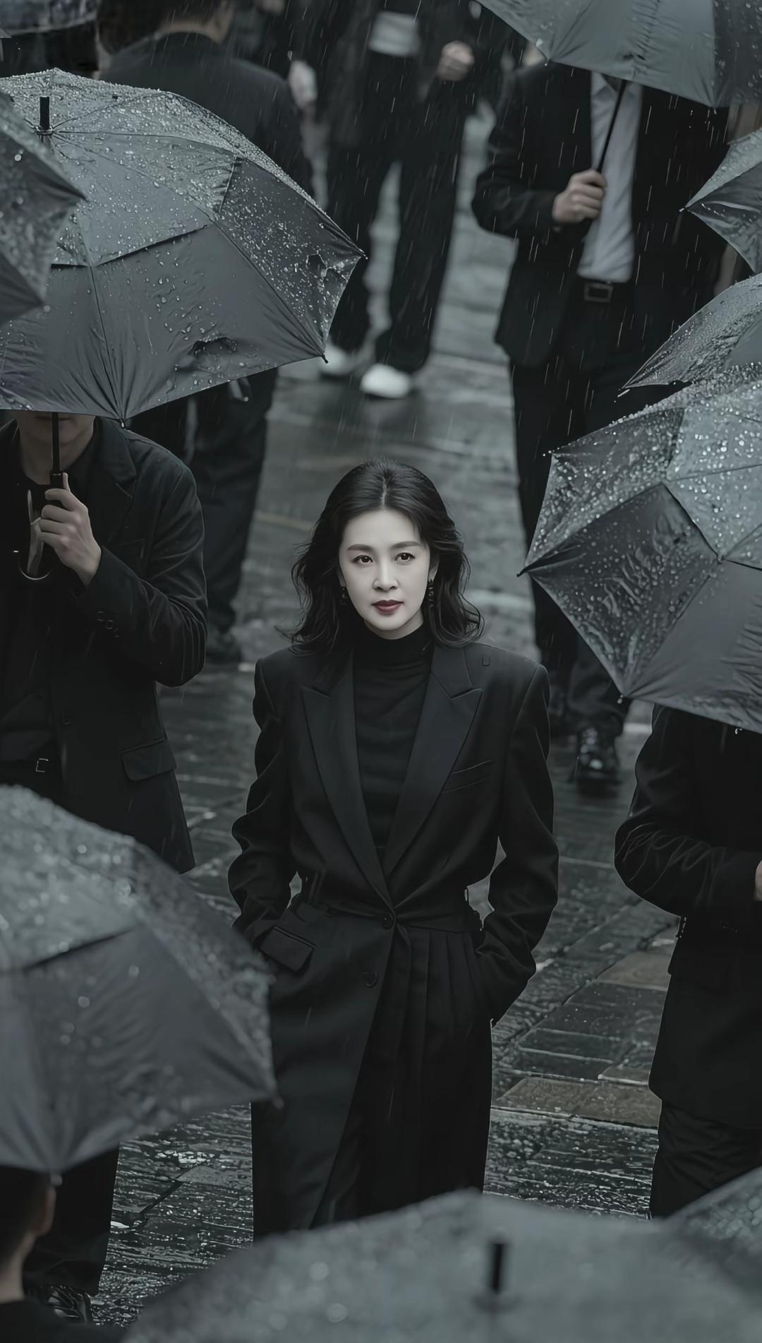 这位女士的气场，竟自带一种不怒自威的气质。她走起路来步伐稳健，不疾不徐，昂首挺胸