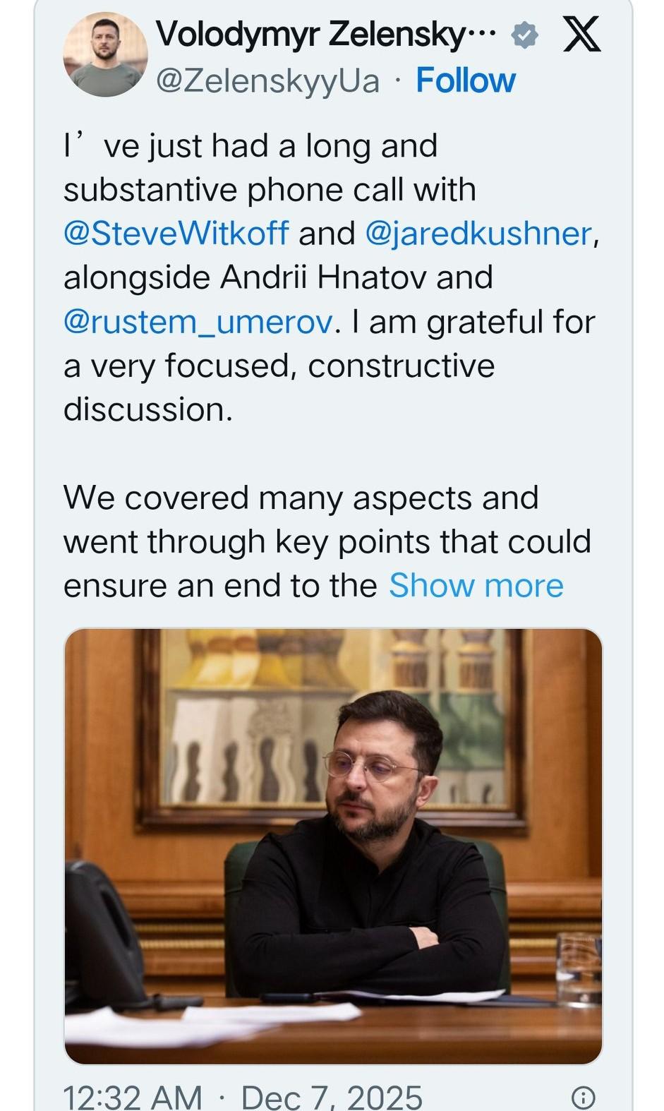 泽连斯基与美方“实质性通话”💬：和平曙光 or 外交拉锯？🕊️
📰 乌克兰