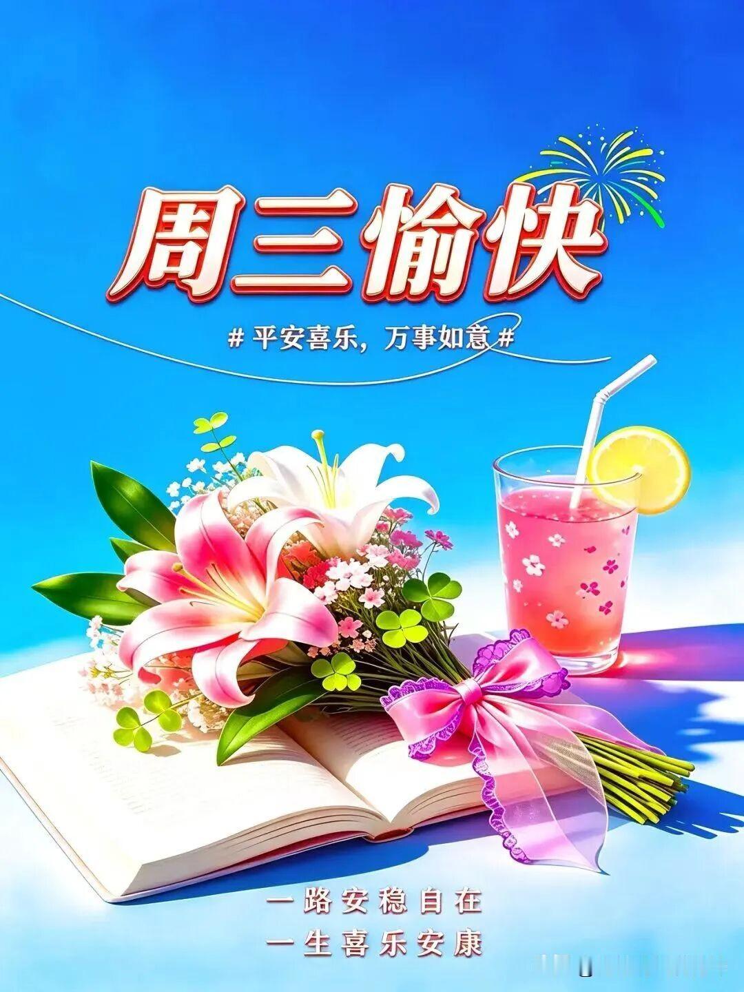 周三愉快，记得享受美好时光！