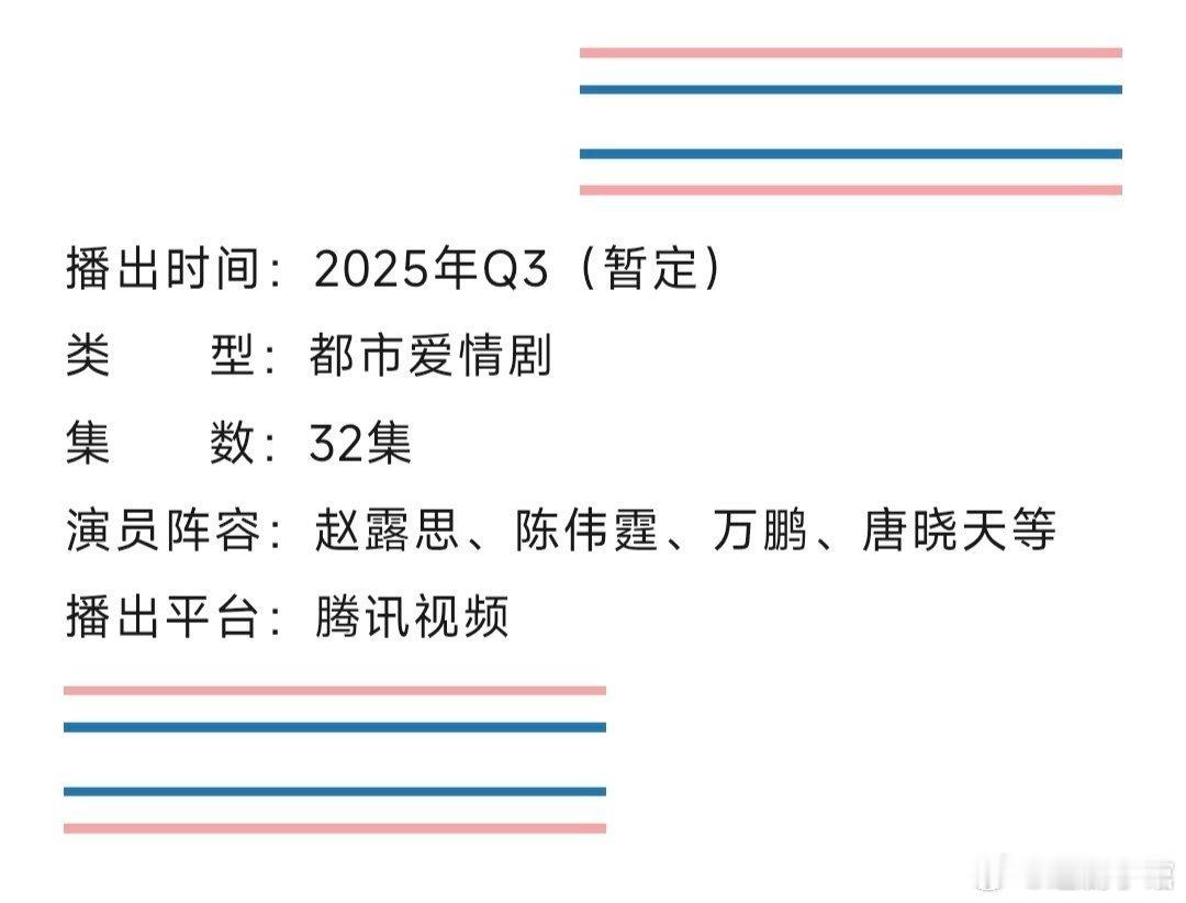 娱乐[超话]赵露思待播剧招商赵露思许我耀眼招商赵露思许我耀眼招商，期待赵露思！ 