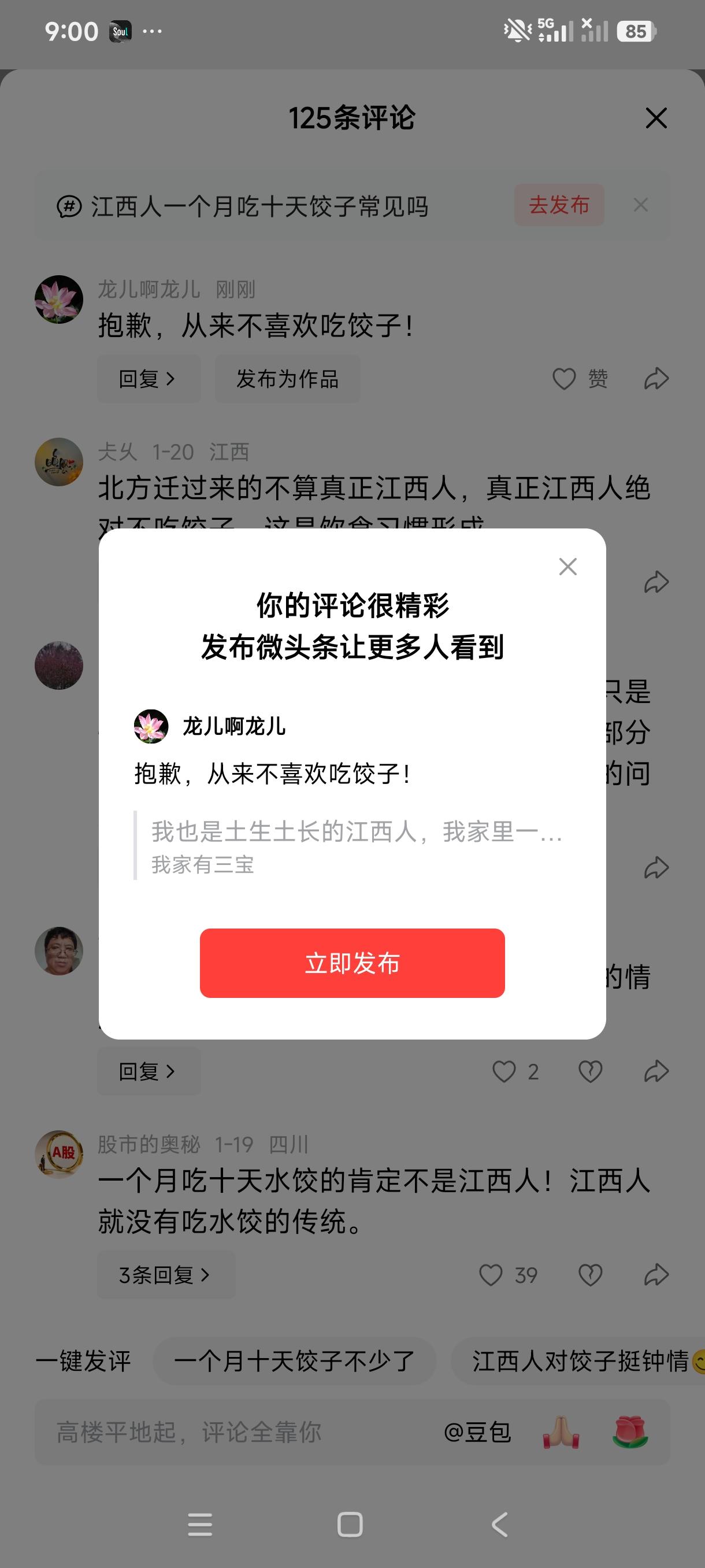 抱歉，从来不喜欢吃饺子！