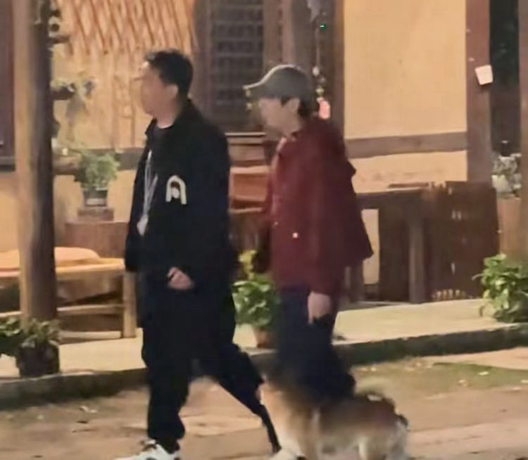 何炅黄磊回乌镇蘑菇屋了夜色下的蘑菇屋好治愈，何炅黄磊慢悠悠陪着小H小O散步，没有