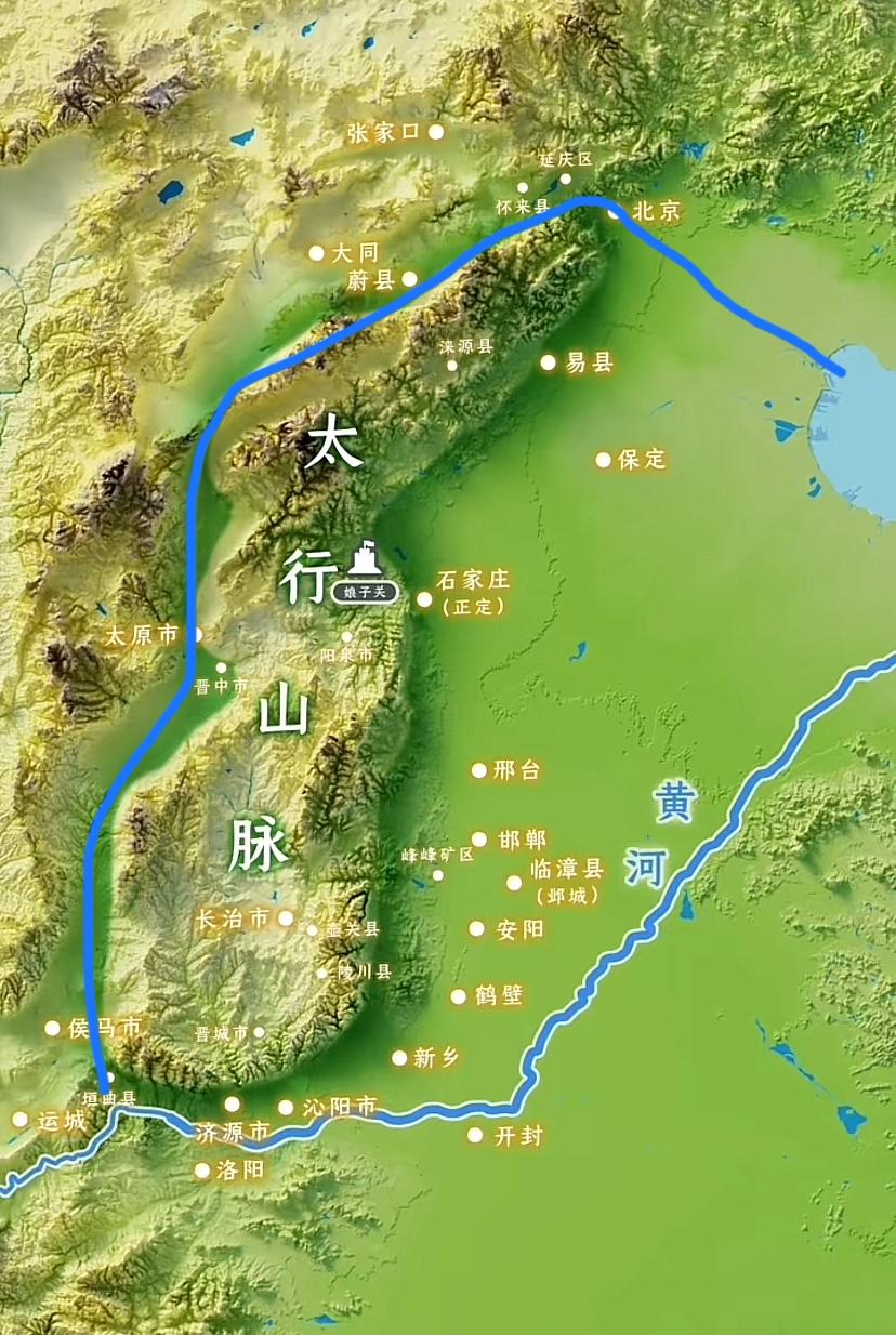 华北平原那么多小河小溪，依旧供水不够，还得南水北调，关键缺一条大河。如果黄河不走