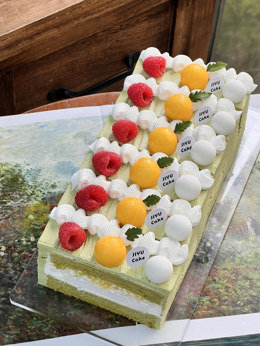 作品🥥 椰香斑斓凤梨 · 热带三重奏！ 条形切块蛋糕造型* 椰子奶油...