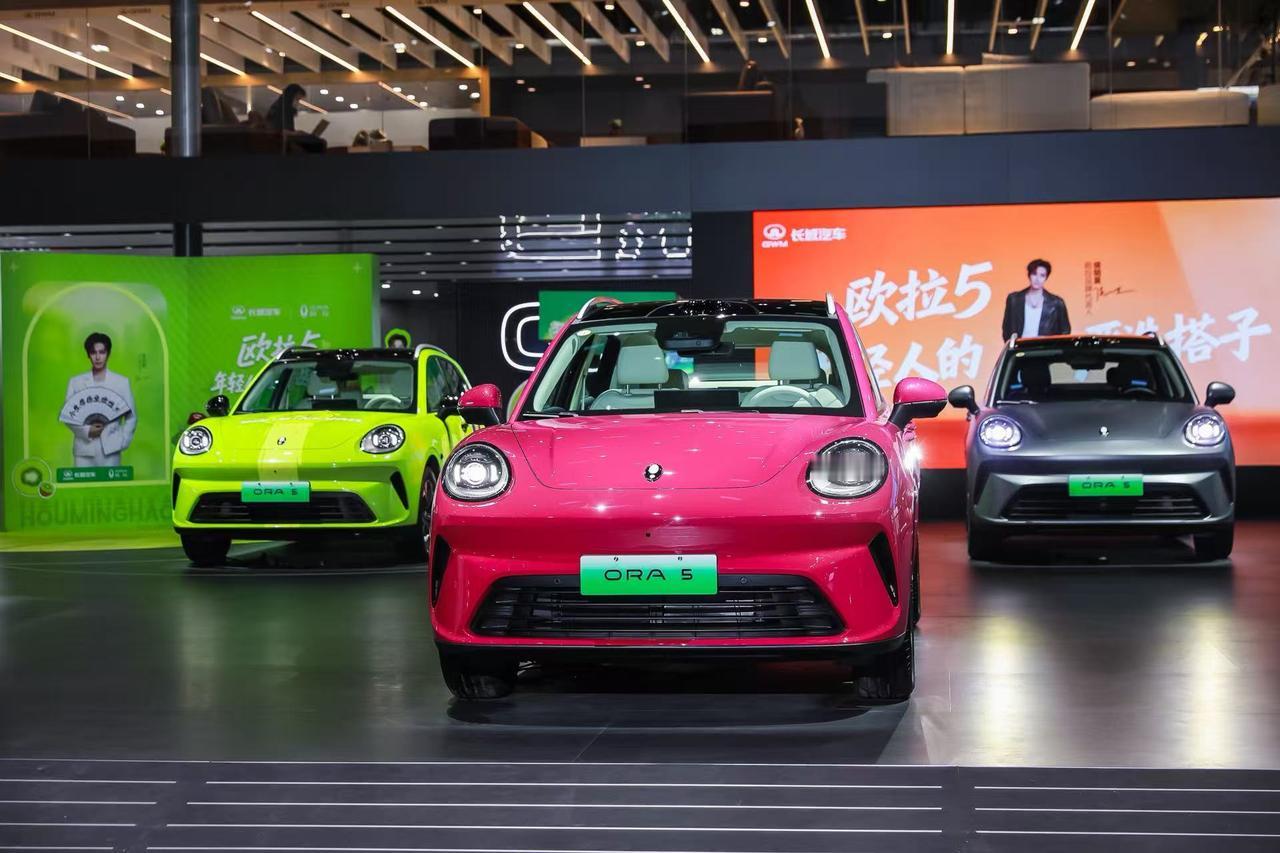 广州车展现场看了欧拉5，这车的定位很明确，就是瞄准Z世代年轻人，主打“严选搭子”