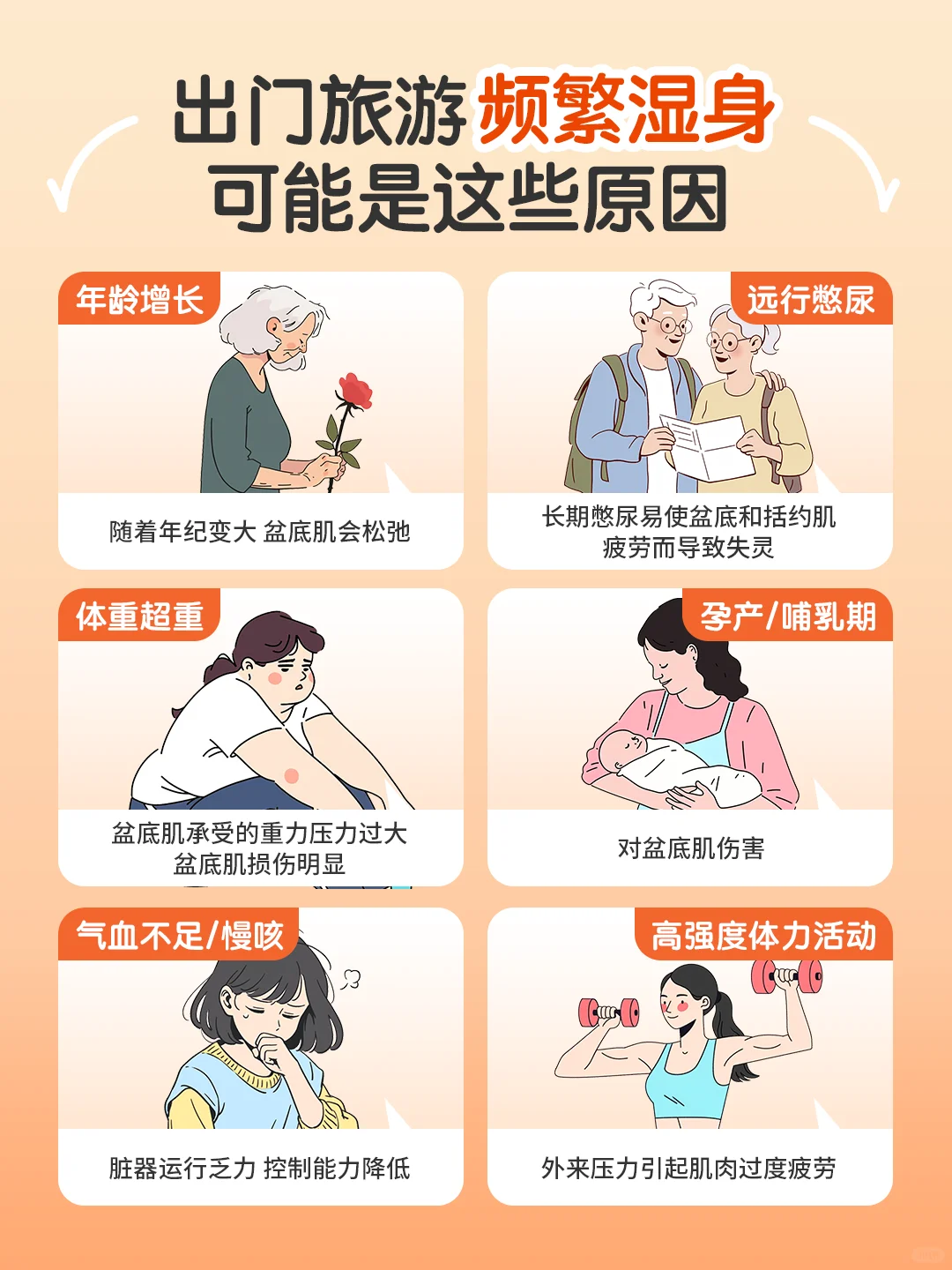 6个应急妙招，优雅化解出游漏尿问题