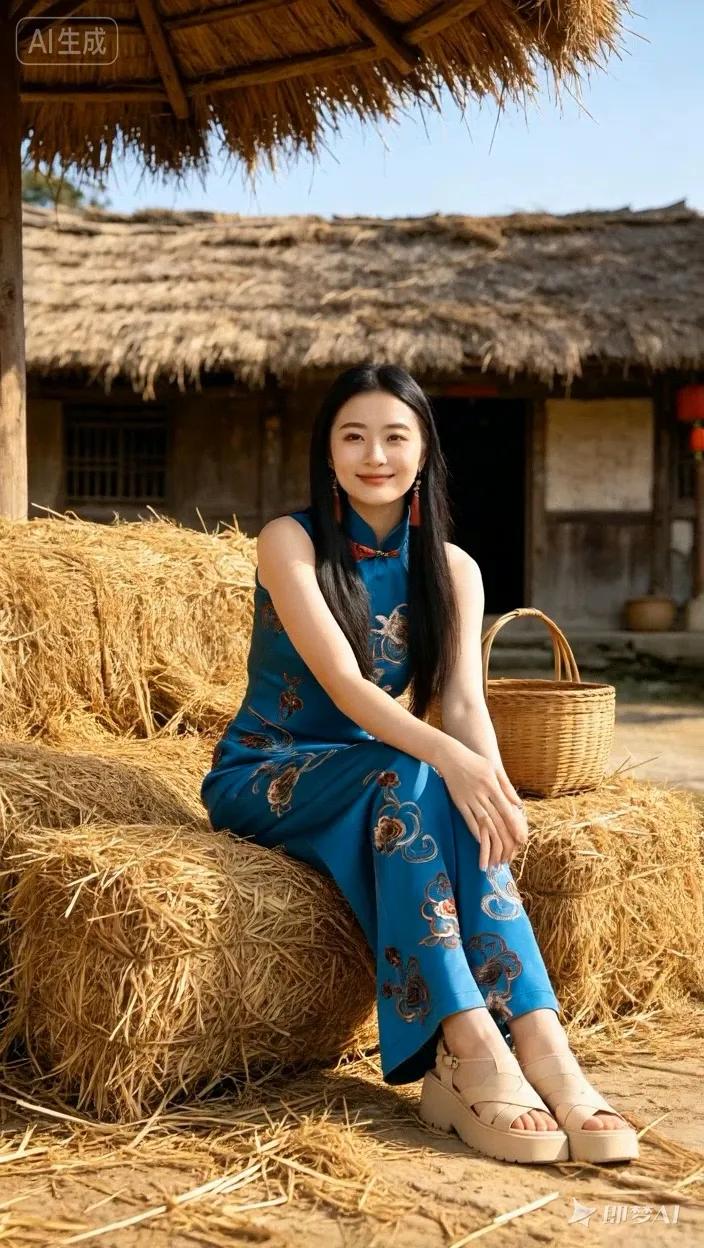 七绝●人杰地灵/新韵  

茅屋草舍亮堂房，
灿烂阳光散稻香。
水秀山清灵气聚，