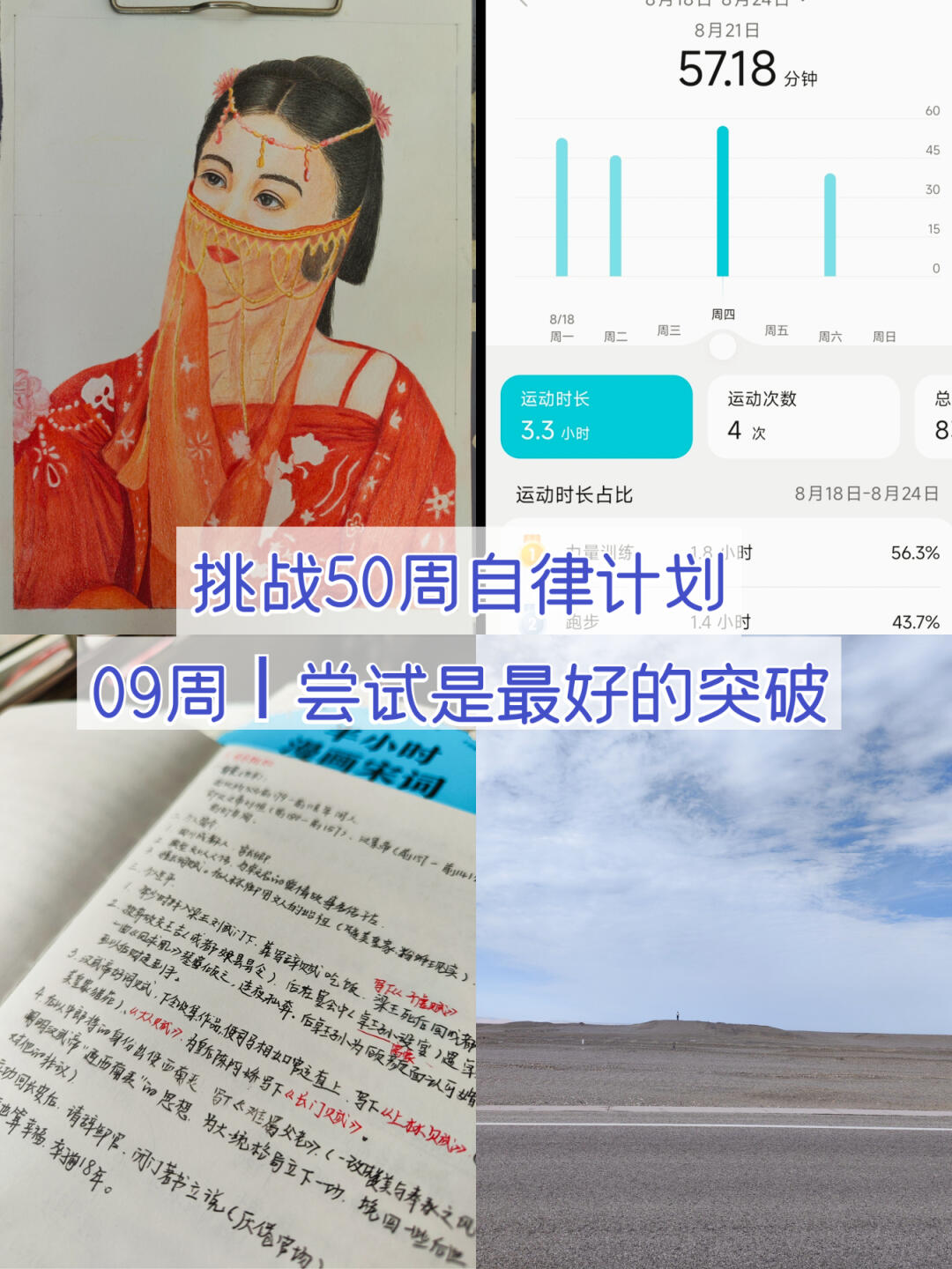 挑战50周自律计划｜09周：尝试是最好的突破