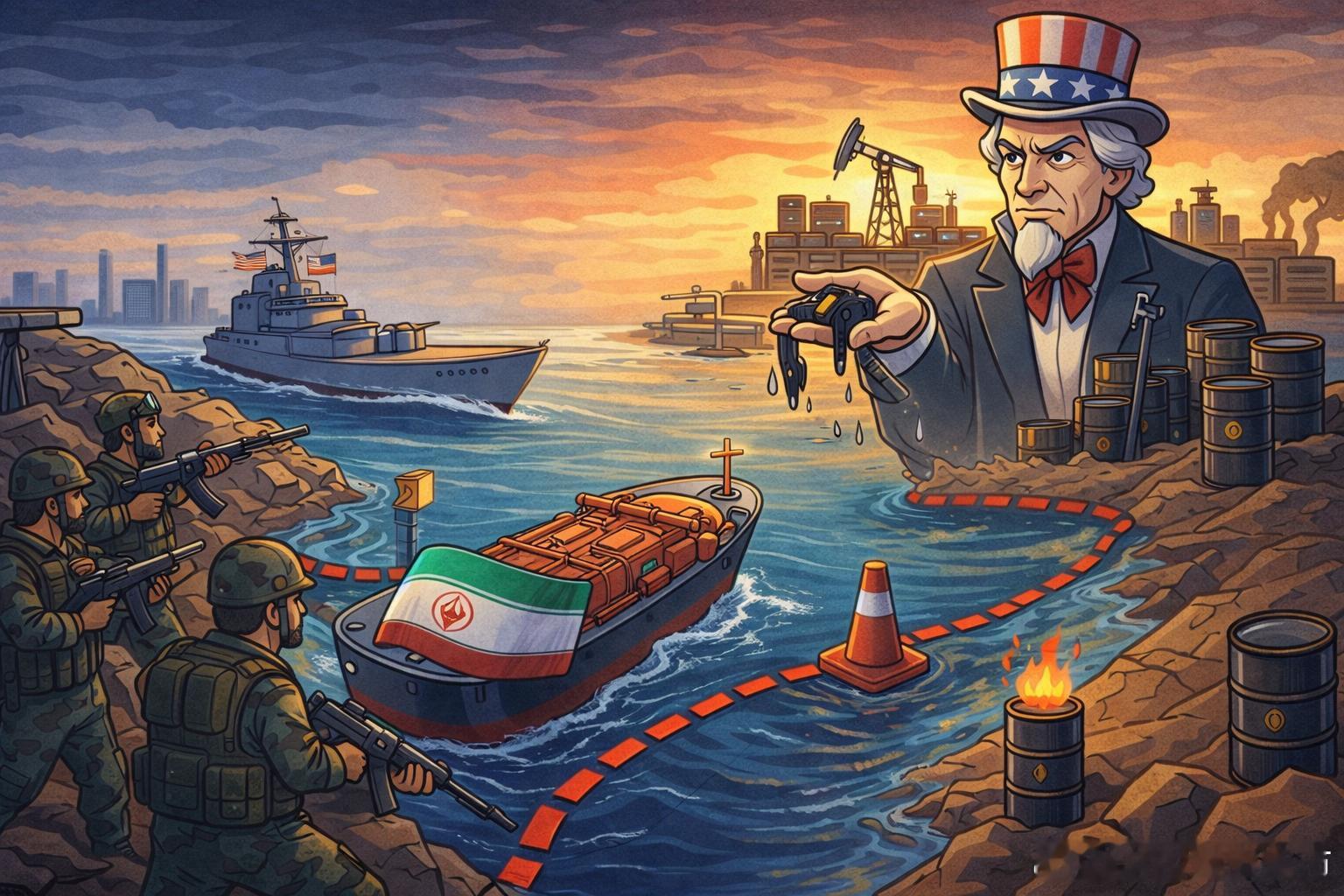 霍尔木兹迷局背后：美国想把海湾风险，变成自己的能源红利眼下围绕霍尔木兹海峡的博弈