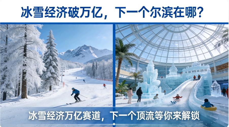 冰雪经济破万亿，下一个“尔滨”在哪？
 
我国冰雪经济正式迈入万亿俱乐部，202