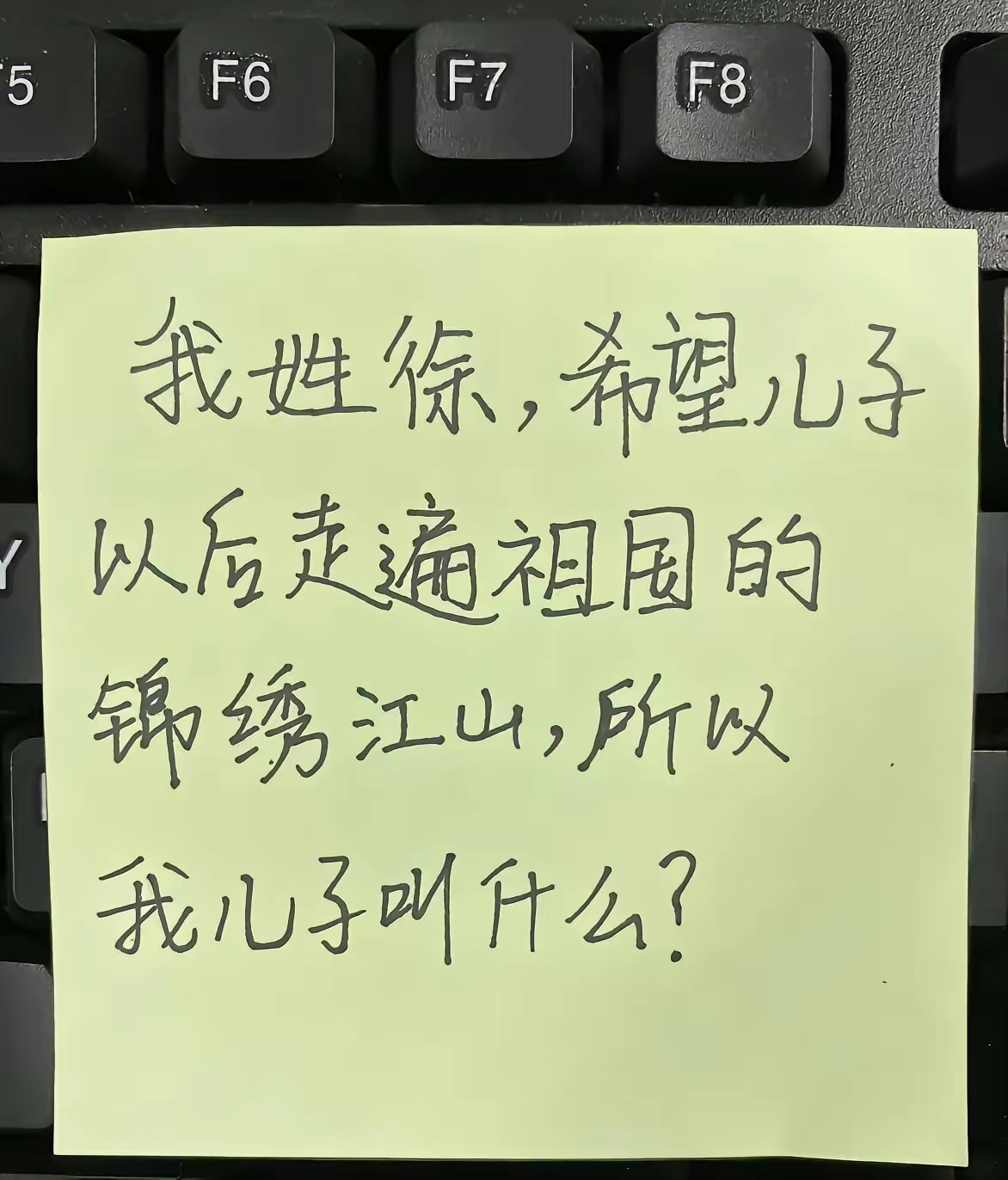 我儿子该叫什么好？ ​​​