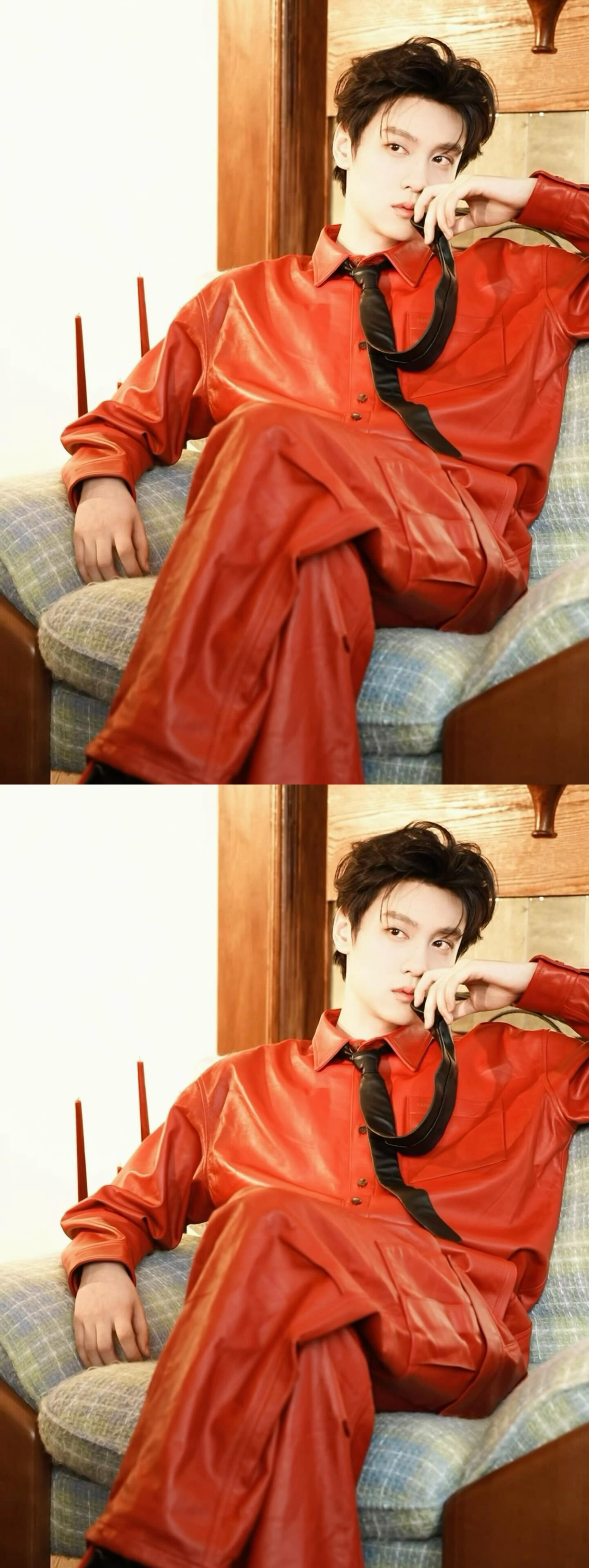 田栩宁ins更新红衣大片 田栩宁ins 更新，红衣男神，新的一年祝大家马住幸福！