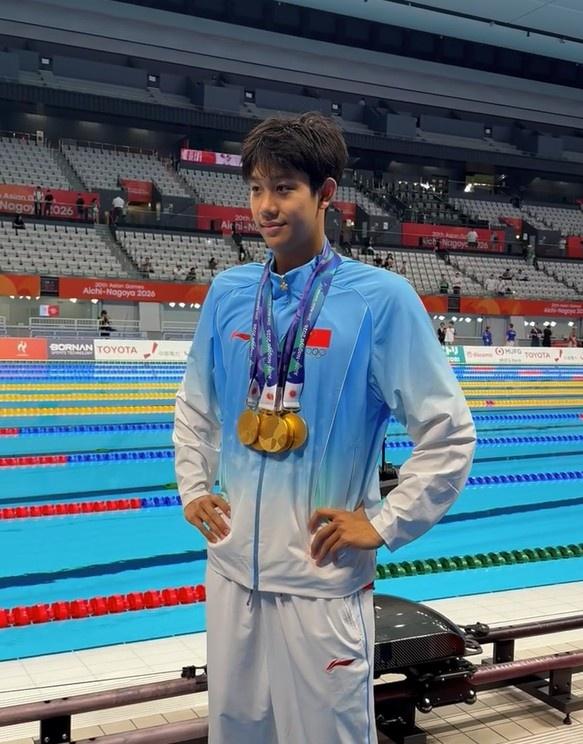 中国夺金王张展硕无缘亚运会男子最有价值运动员MVP！泰媒爆料100米、200米冠