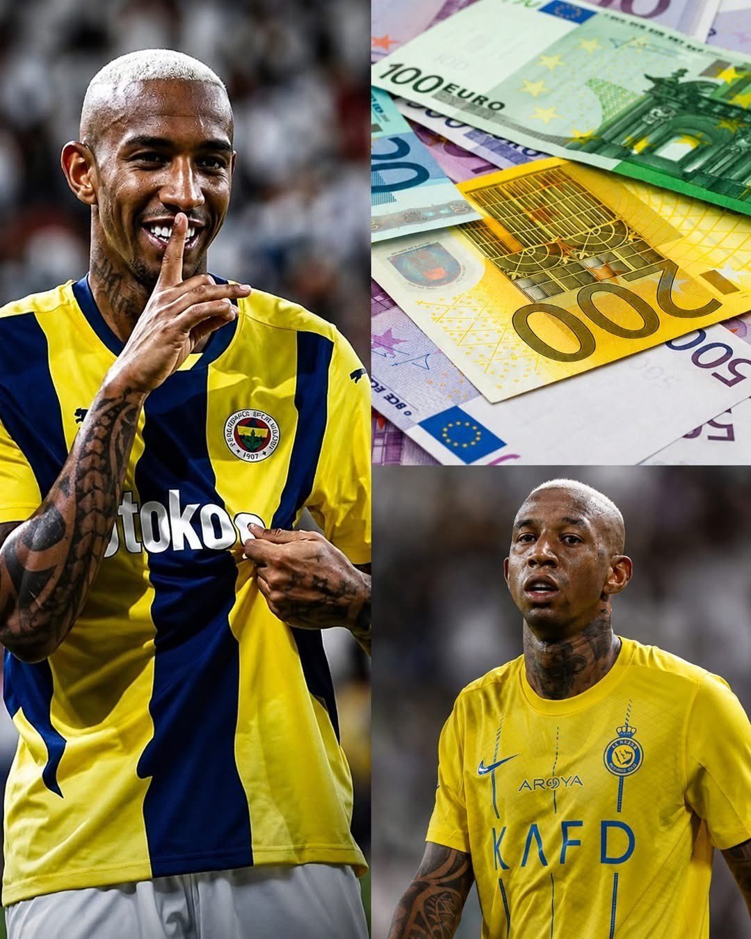 吸金能力无人能及！！🤑安德森·塔利斯卡（Anderson Talisca）早在