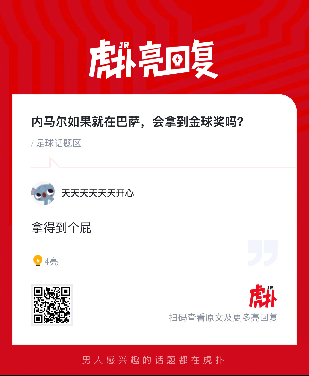 内马尔如果就在巴萨，会拿到金球奖吗？ 