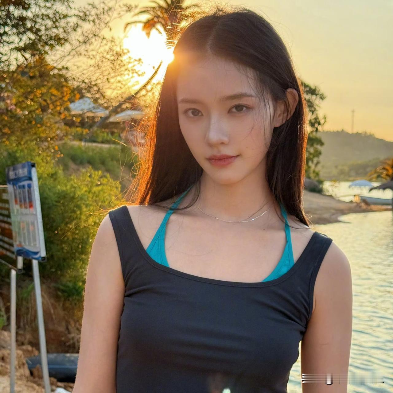 林允晒出的这组湖边随拍，瞬间把观众拉回十年前《美人鱼》里的珊珊。简单的白裙衬得皮