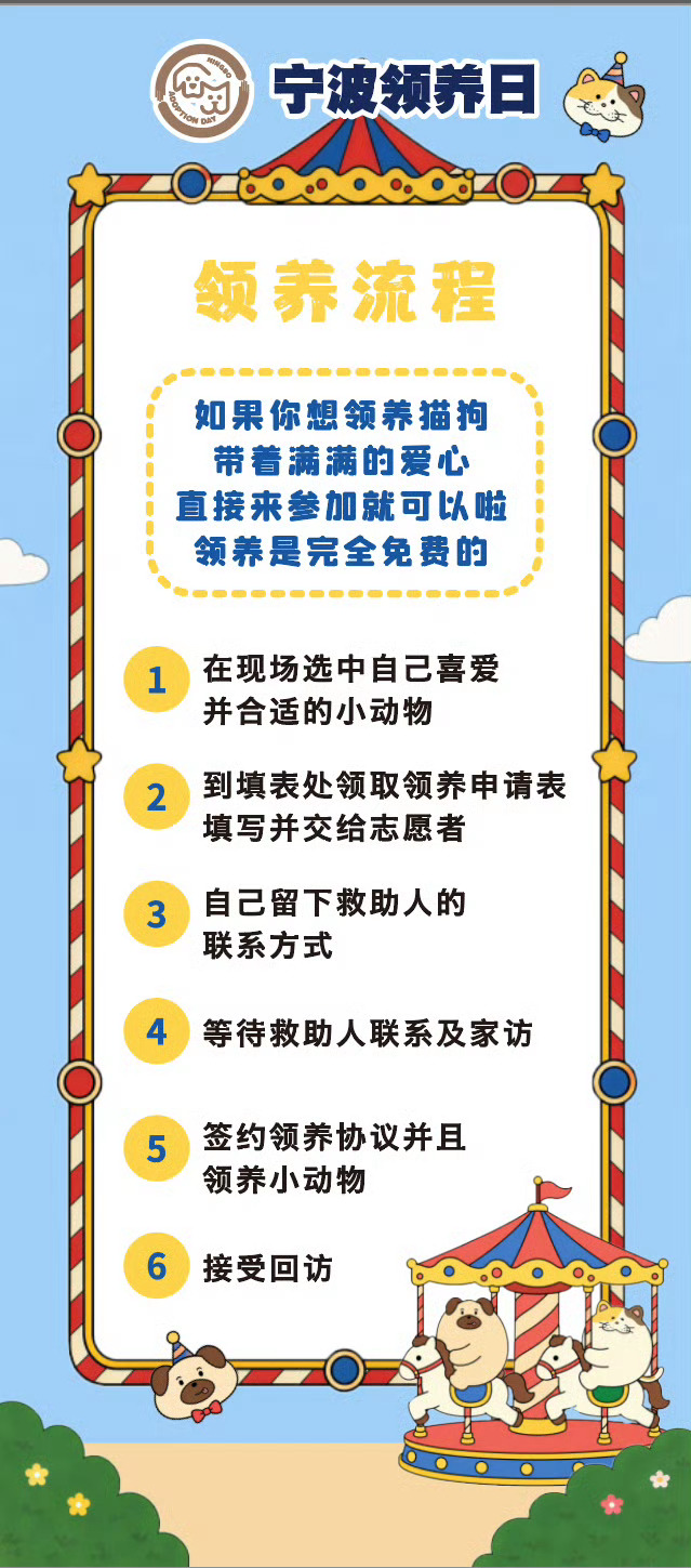 第113届宁波领养日来了 第113届宁波领养日来了🐱🐶6月6日（周六）下午1