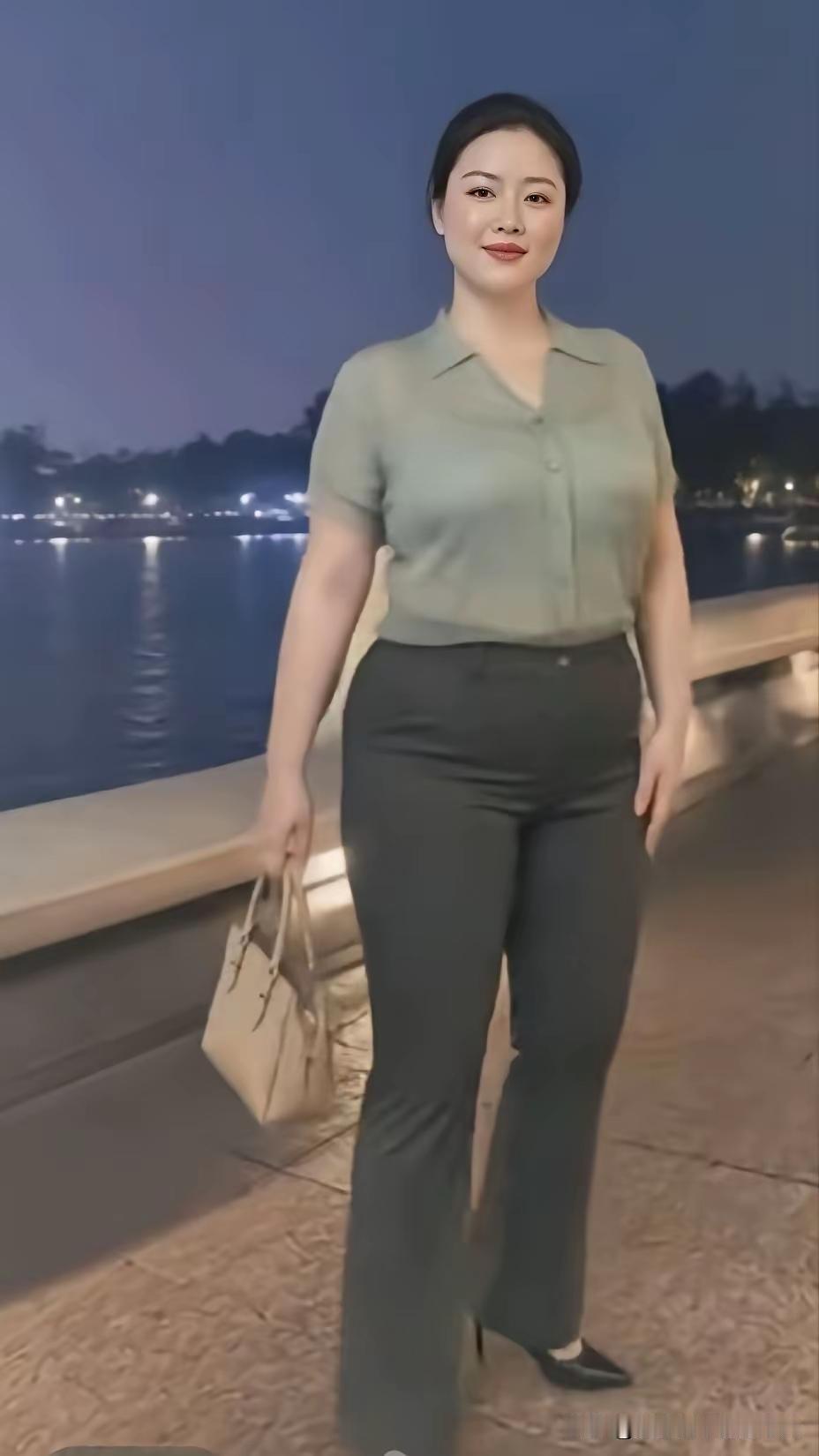 朋友们，看看下面图片中的女人，除了皮肤白皙，长相漂亮，身材高大，你是不是觉得她特