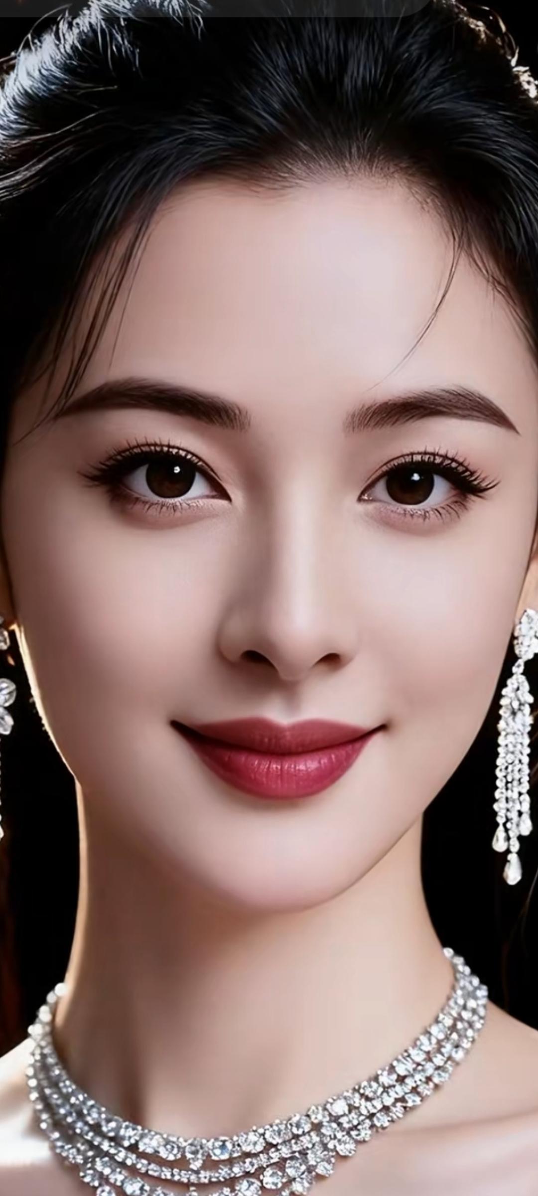 优雅气质，闪耀珠宝，完美妆容，女神范儿！