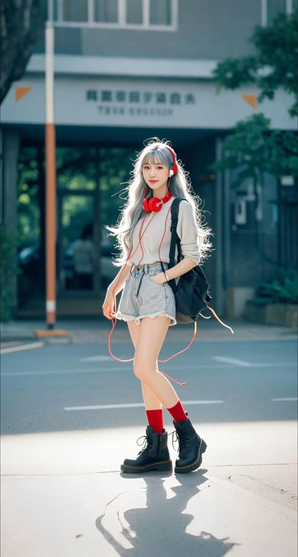 AI扩图 AI莹儿校园影韵