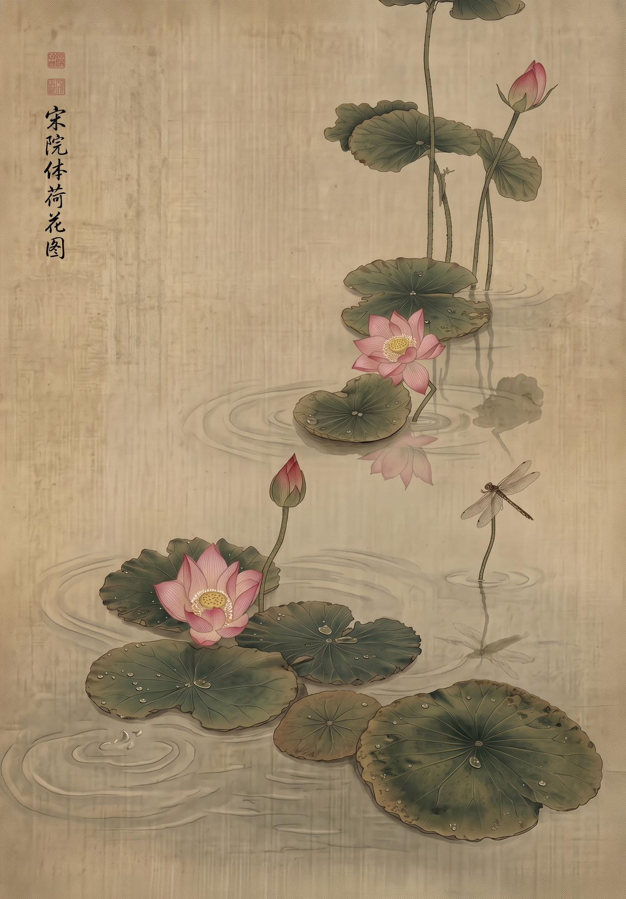 《拟宋宣和画院遗韵》

不追随市面上的通透与明亮，偏要沉入千年前的暗香。

用数