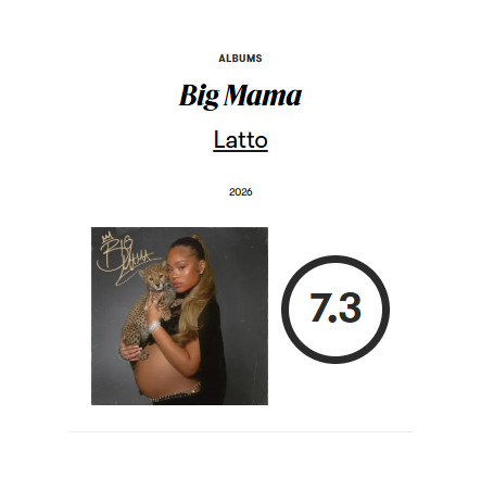【婊叉辣评Latto新专辑内核：宣扬造人之道】/ Pitchfork：「《Big