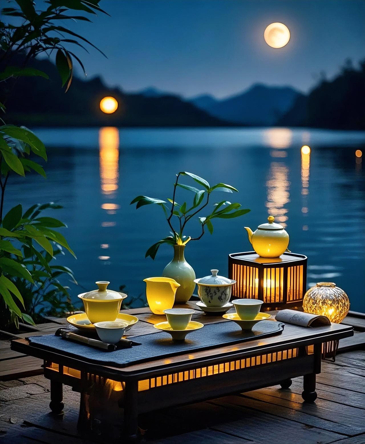 半盏清茶听夜雨，求下联
半盏清茶听夜雨；
一壶浊酒沐晚霞。