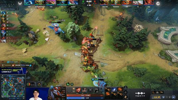 对面毒狗去帮中控符了，XG优势路2v1，哥哥水人遭AVA阿发马尔斯矛duang单