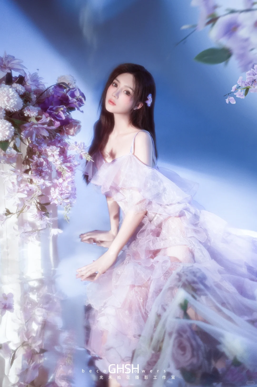 紫色梦幻少女💜与柔光融为一体的神明少女