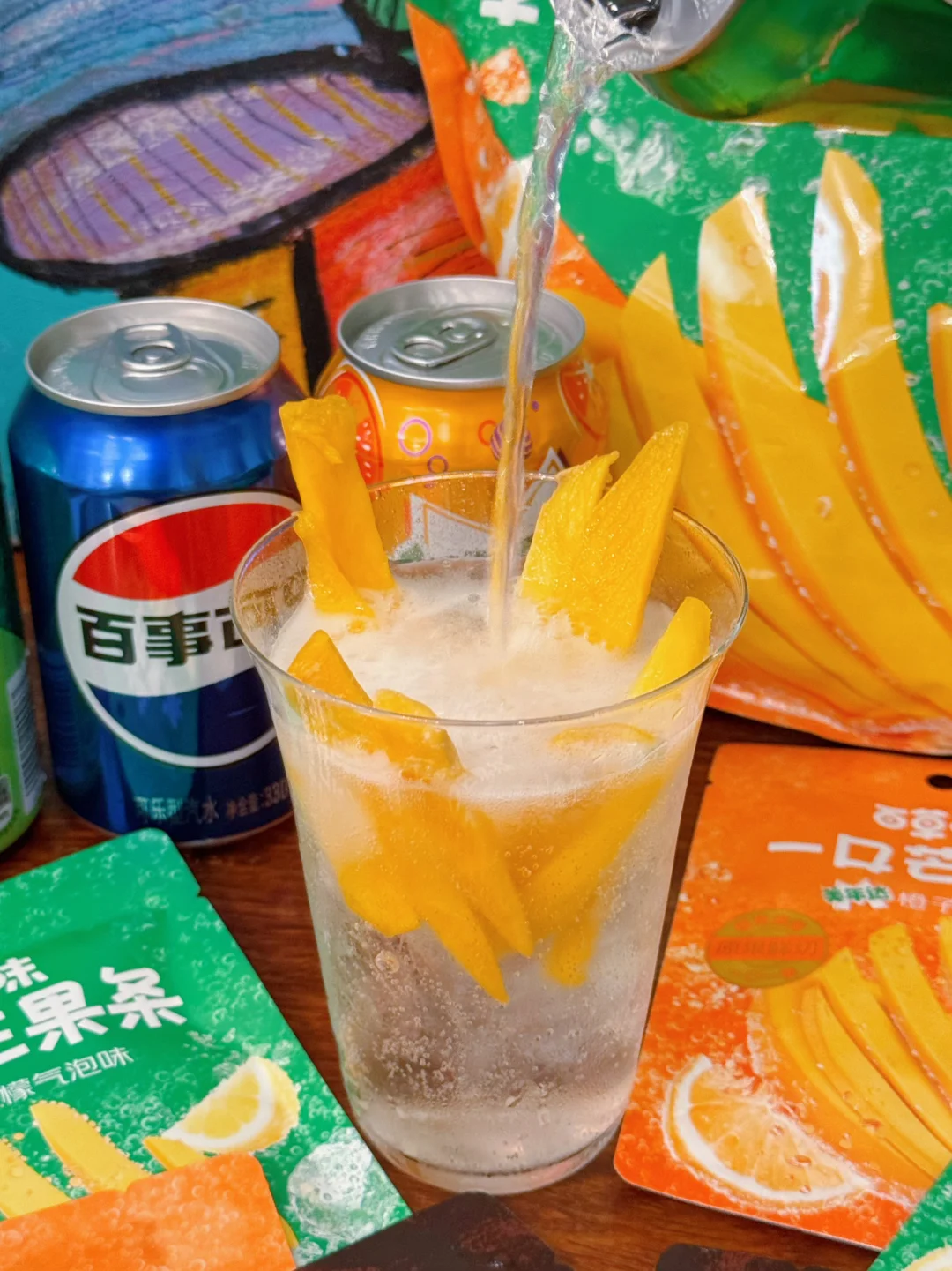 小跟风试了超🔥气泡芒果条！太太太过瘾了