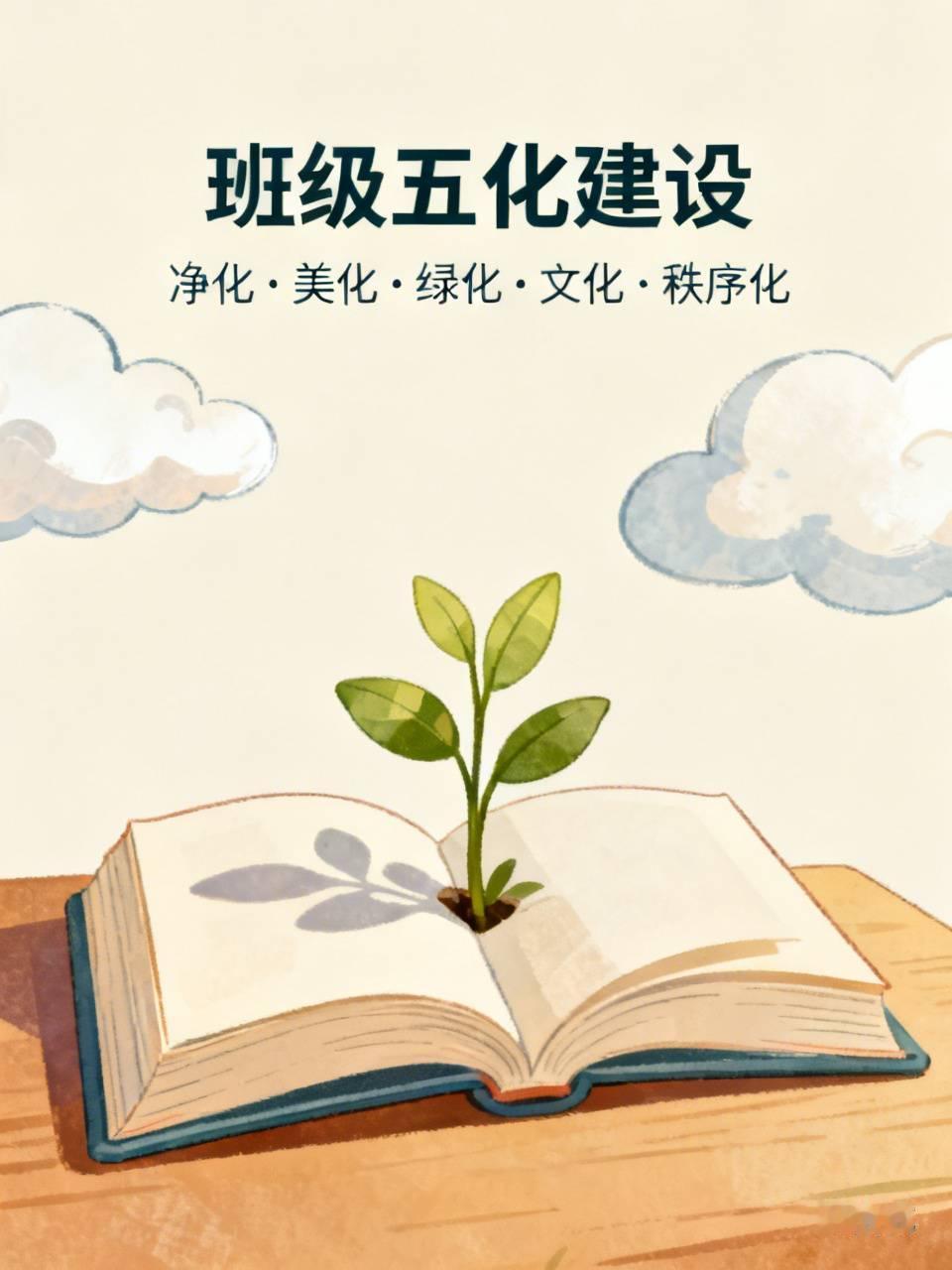 班级建设要做到″五化"班级 

班级“净化、美化、绿化、文化、秩序化”是校园班级