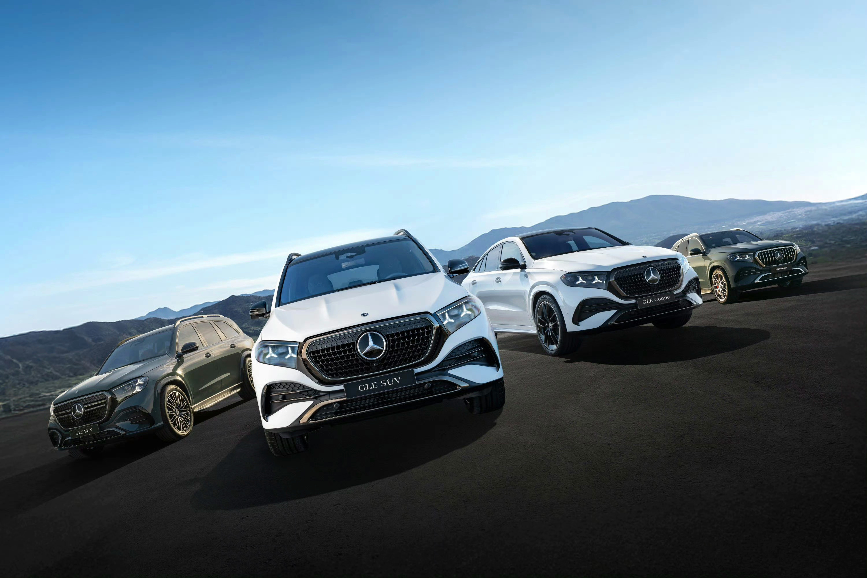 中期改款奔驰GLS和GLE官图中控屏这大黑边..太让人窒息了对不起问界M9，之前