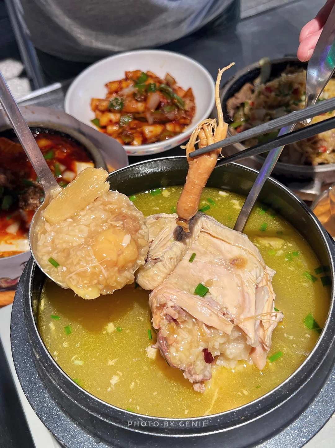 参鸡汤我可以一周吃好多次[OK]